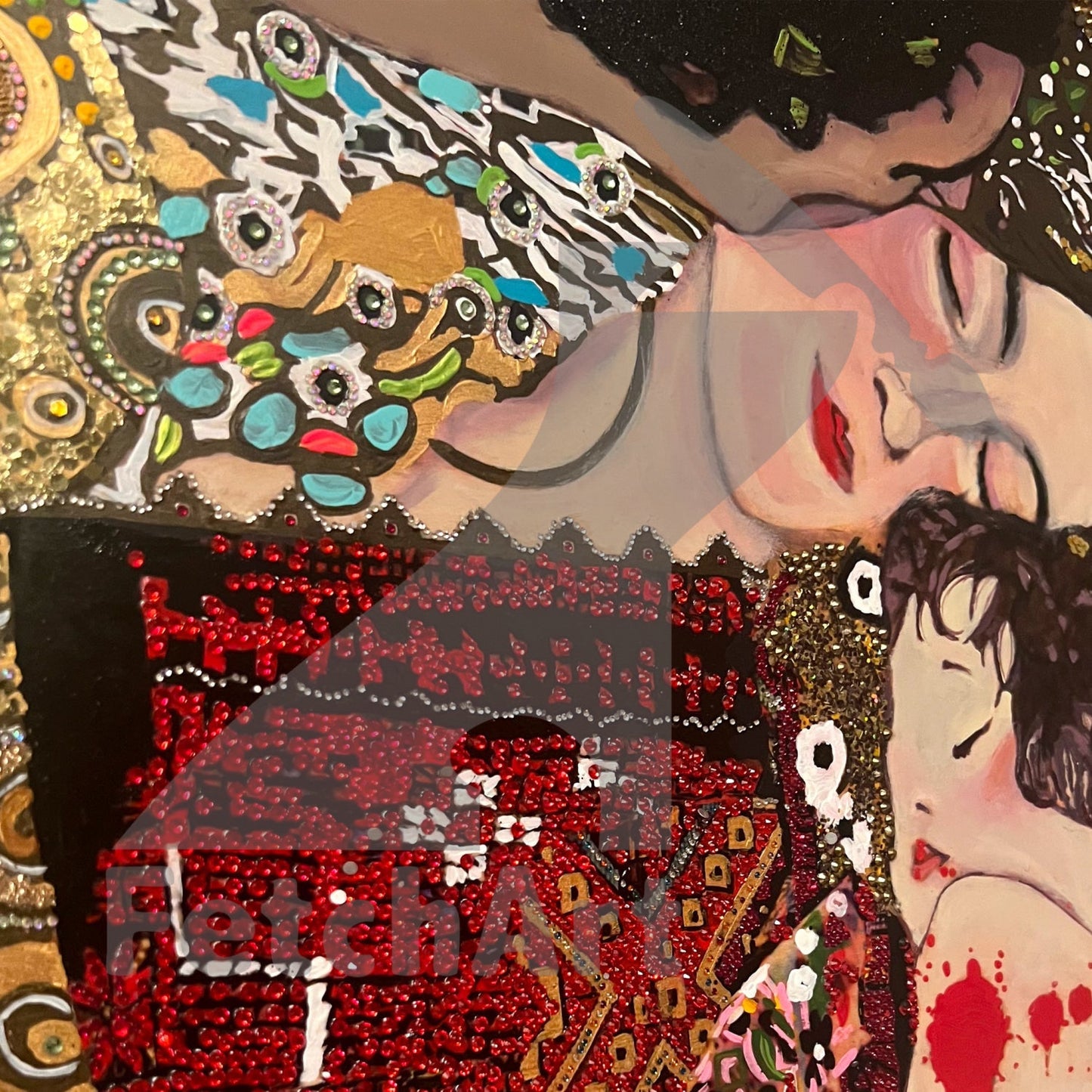 Love And Resistance: Original Acrylic Mixed Media Painting