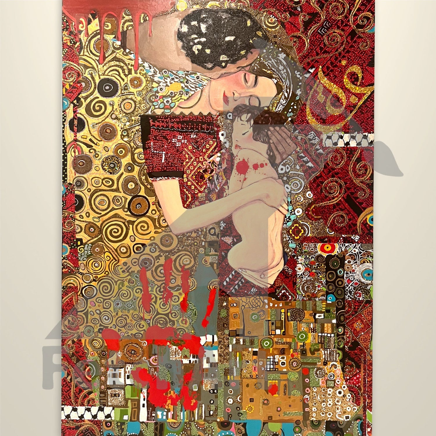 Love And Resistance: Original Acrylic Mixed Media Painting