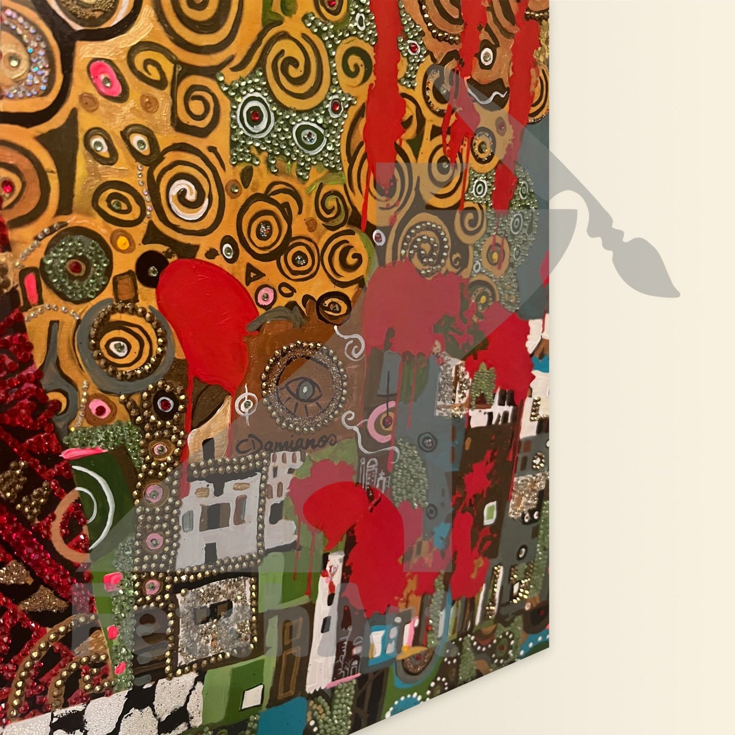 Love And Resistance: Original Acrylic Mixed Media Painting