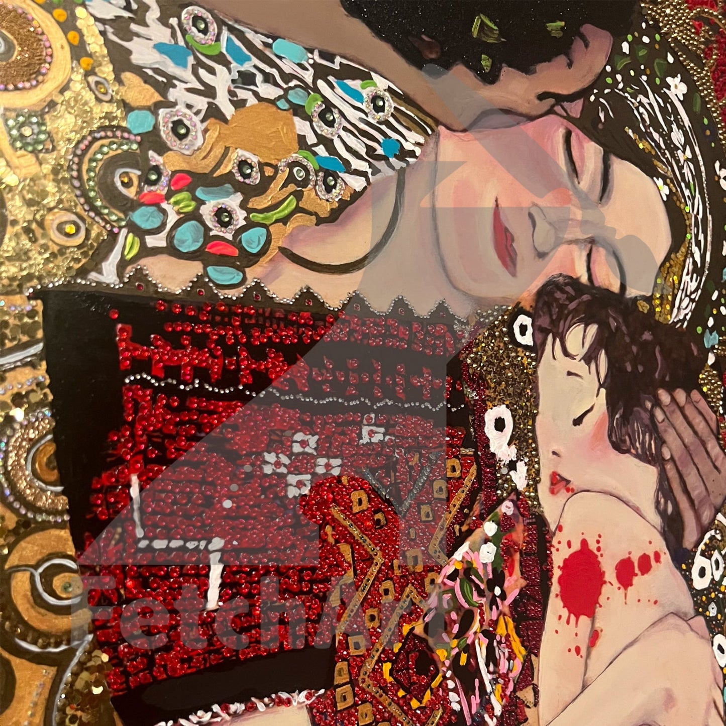 Love And Resistance: Original Acrylic Mixed Media Painting