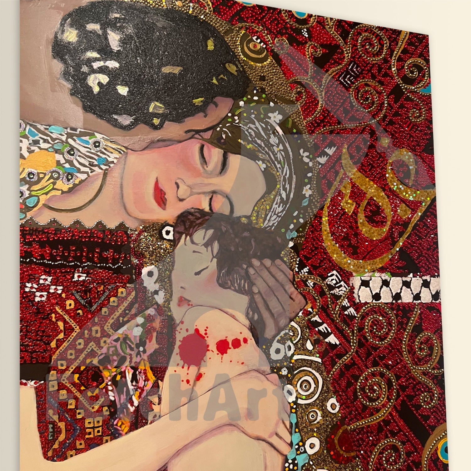 Love And Resistance: Original Acrylic Mixed Media Painting