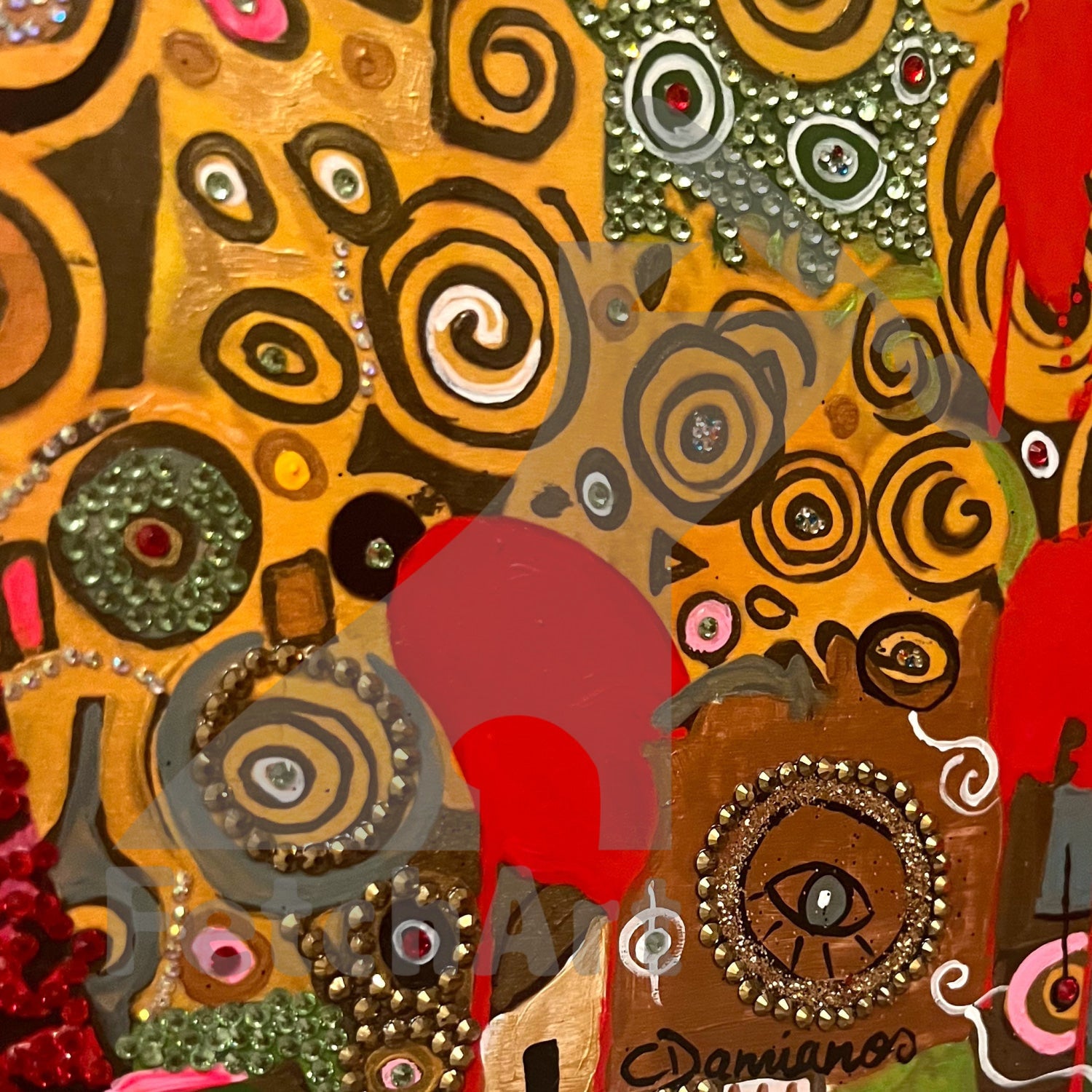 Love And Resistance: Original Acrylic Mixed Media Painting