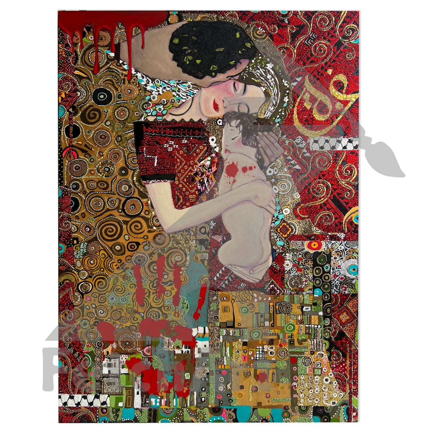 Love And Resistance: Original Acrylic Mixed Media Painting