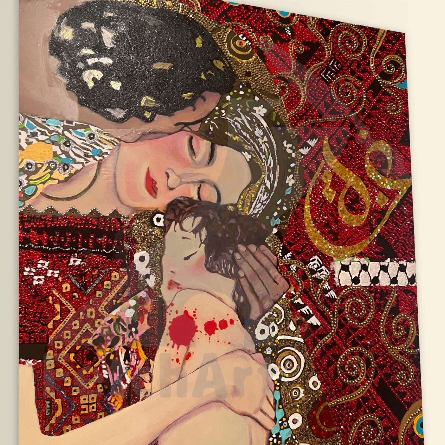 Love And Resistance: Original Acrylic Mixed Media Painting