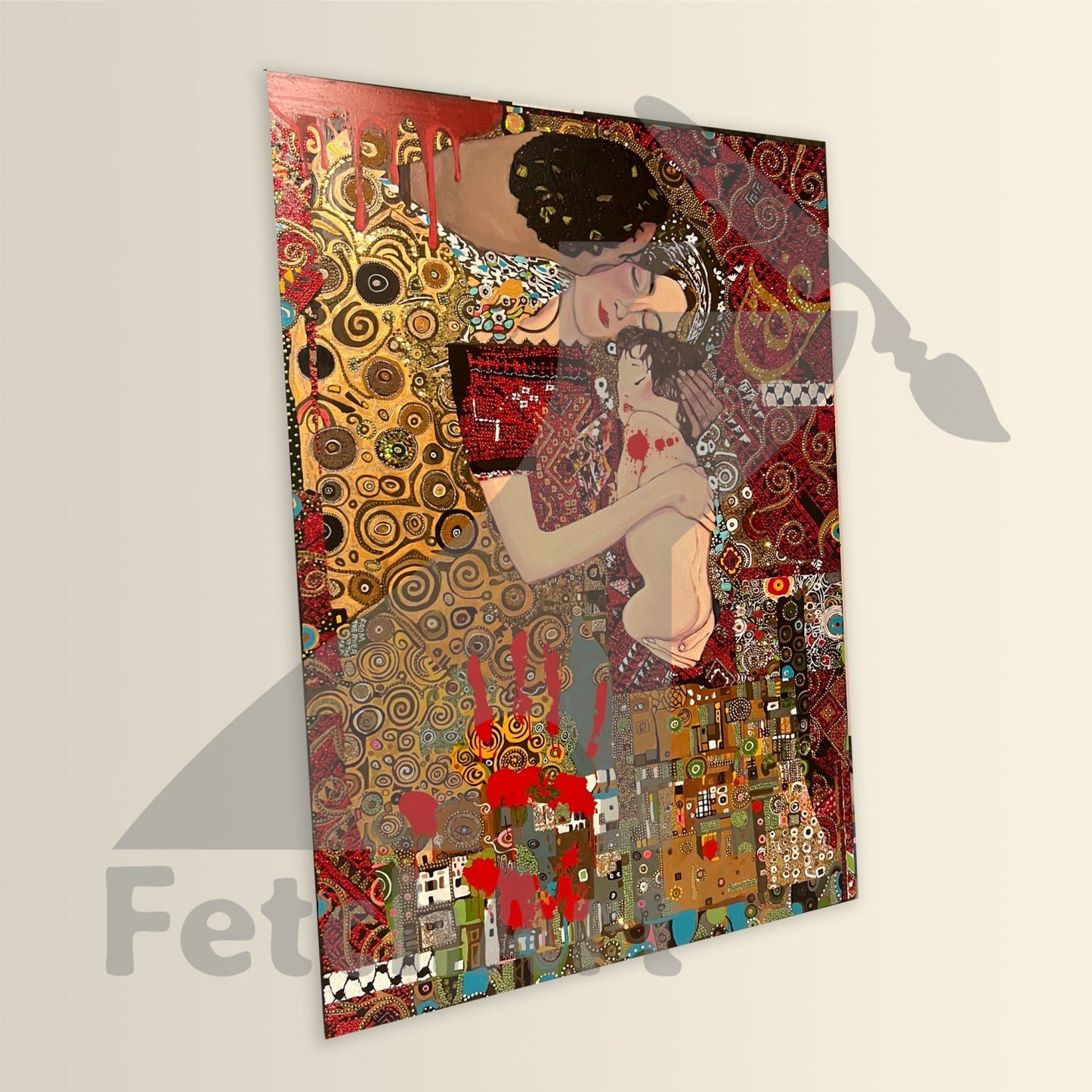 Love And Resistance: Original Acrylic Mixed Media Painting