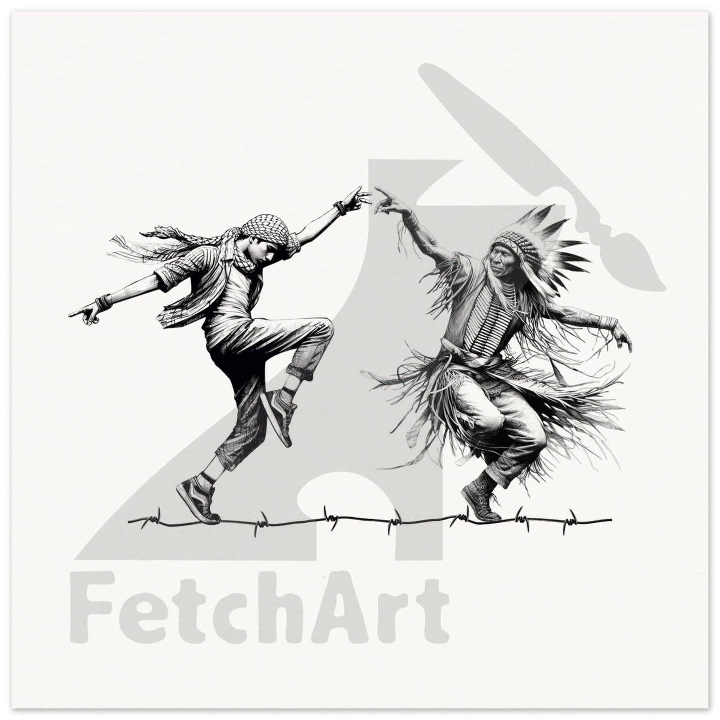 Museum-Quality Matte Paper Poster-Dancing 25X25 Cm / 10X10 Print Material