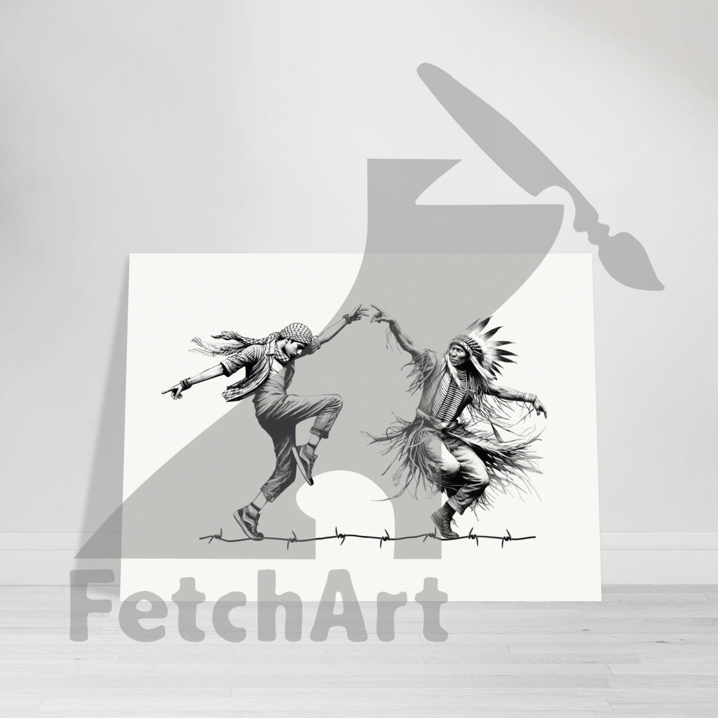 Museum-Quality Matte Paper Poster-Dancing Print Material