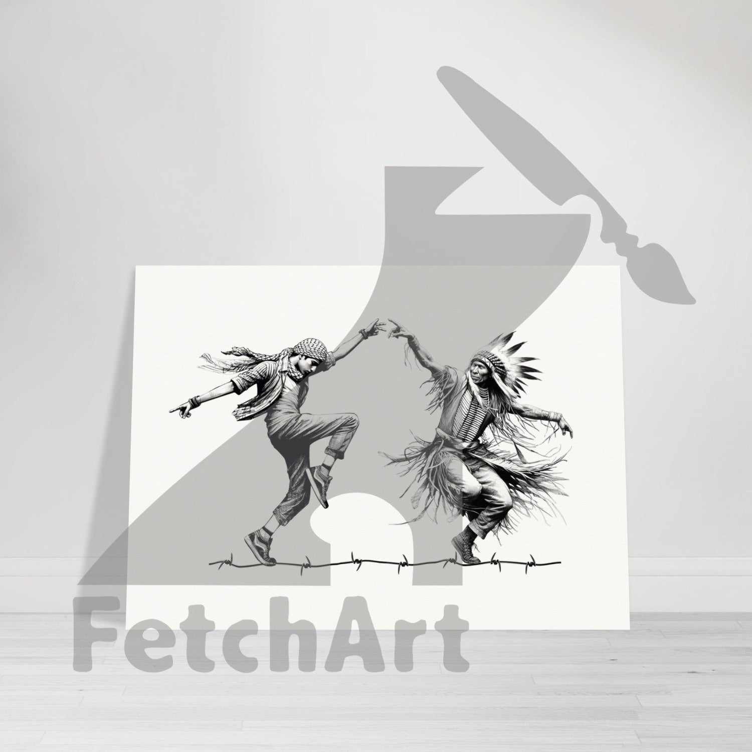 Museum-Quality Matte Paper Poster-Dancing Print Material
