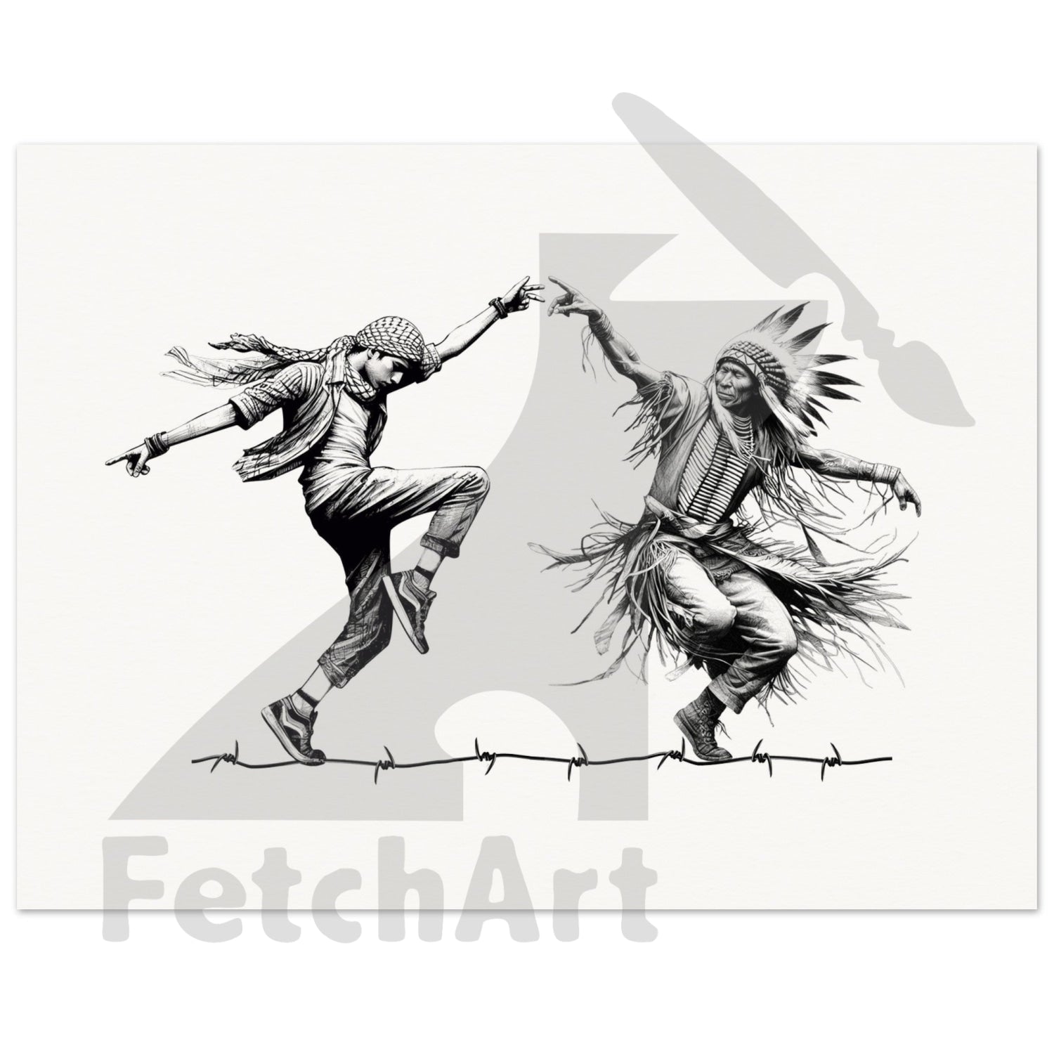 Museum-Quality Matte Paper Poster-Dancing 30X40 Cm / 12X16 Print Material