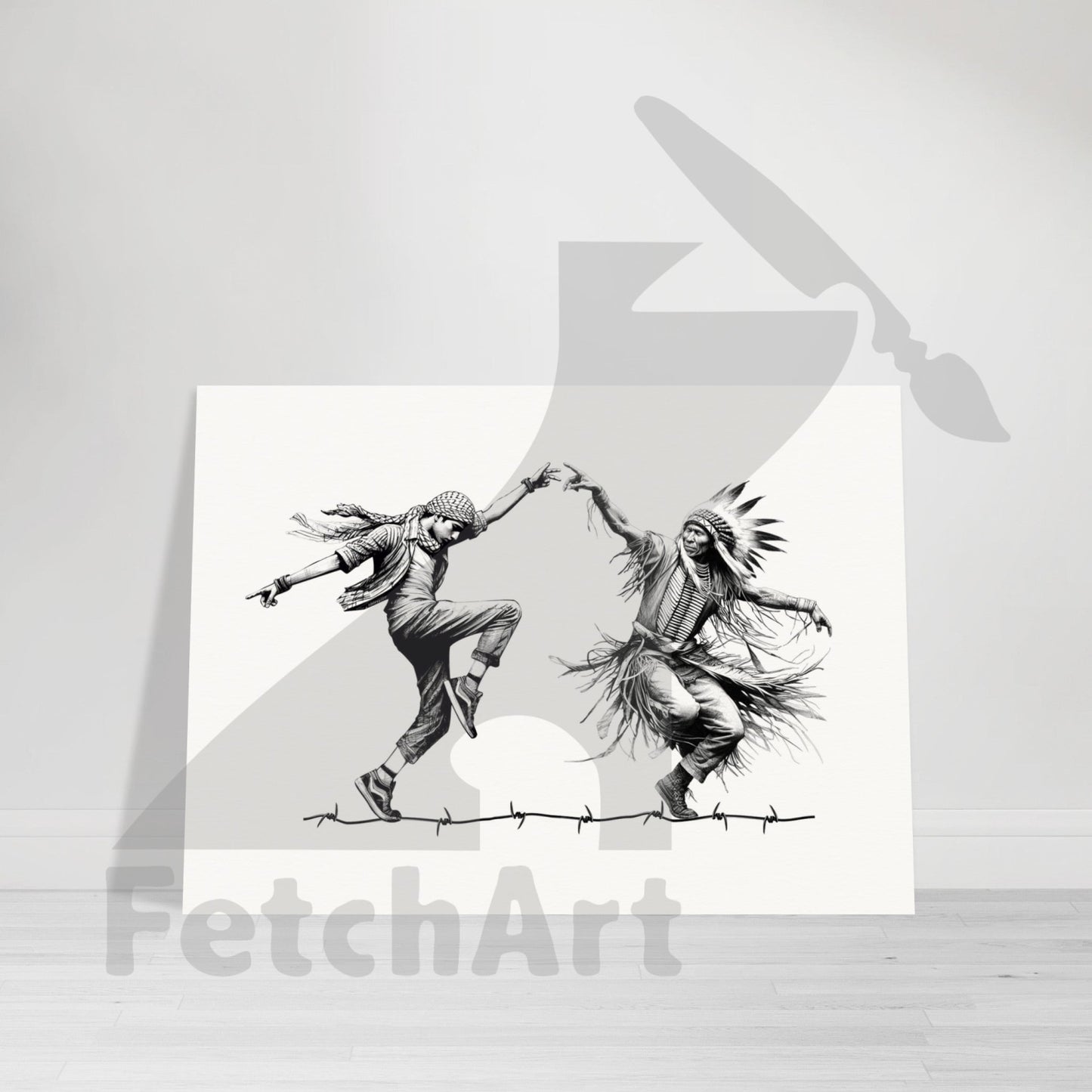 Museum-Quality Matte Paper Poster-Dancing Print Material