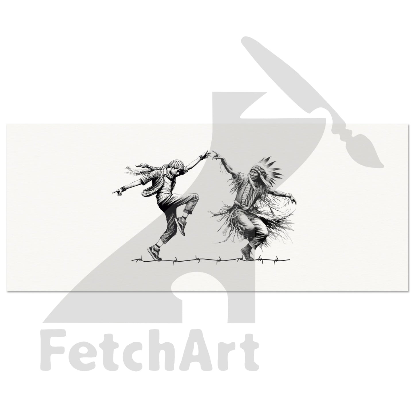 Museum-Quality Matte Paper Poster-Dancing 25X60 Cm / 10X24 Print Material