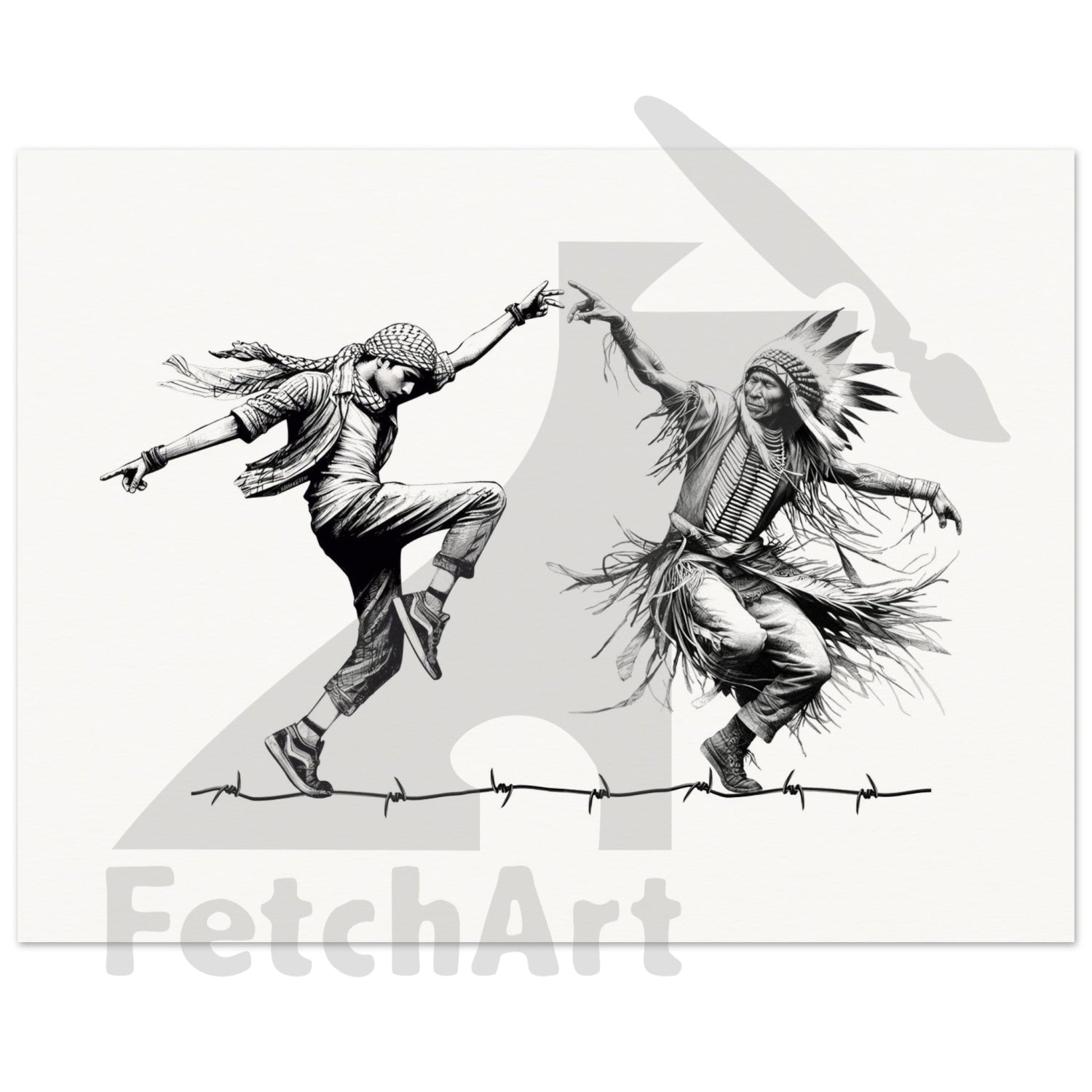 Museum-Quality Matte Paper Poster-Dancing 15X20 Cm / 6X8 Print Material