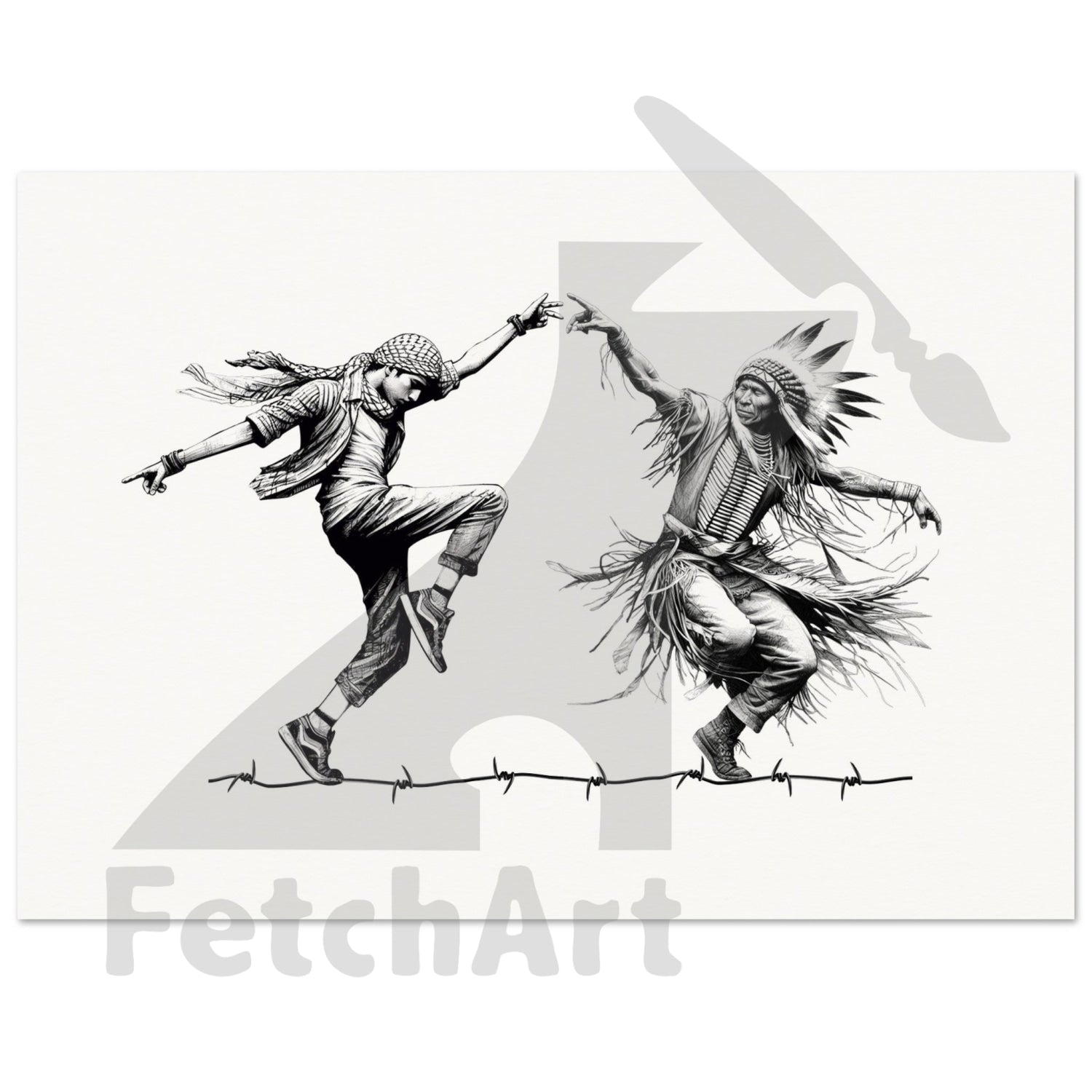 Museum-Quality Matte Paper Poster-Dancing A3 (29.7 X 42 Cm) Print Material