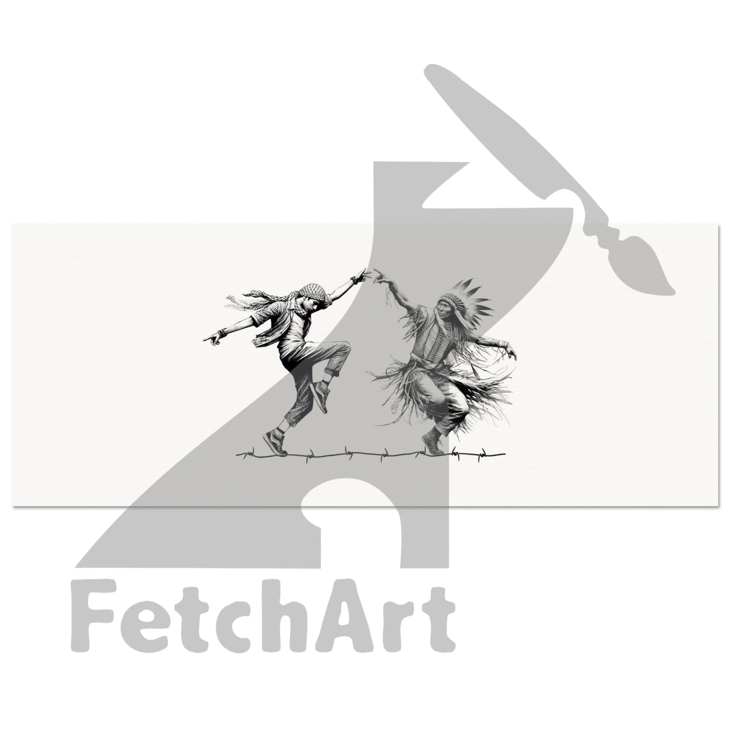Museum-Quality Matte Paper Poster-Dancing 20X50 Cm / 8X20 Print Material