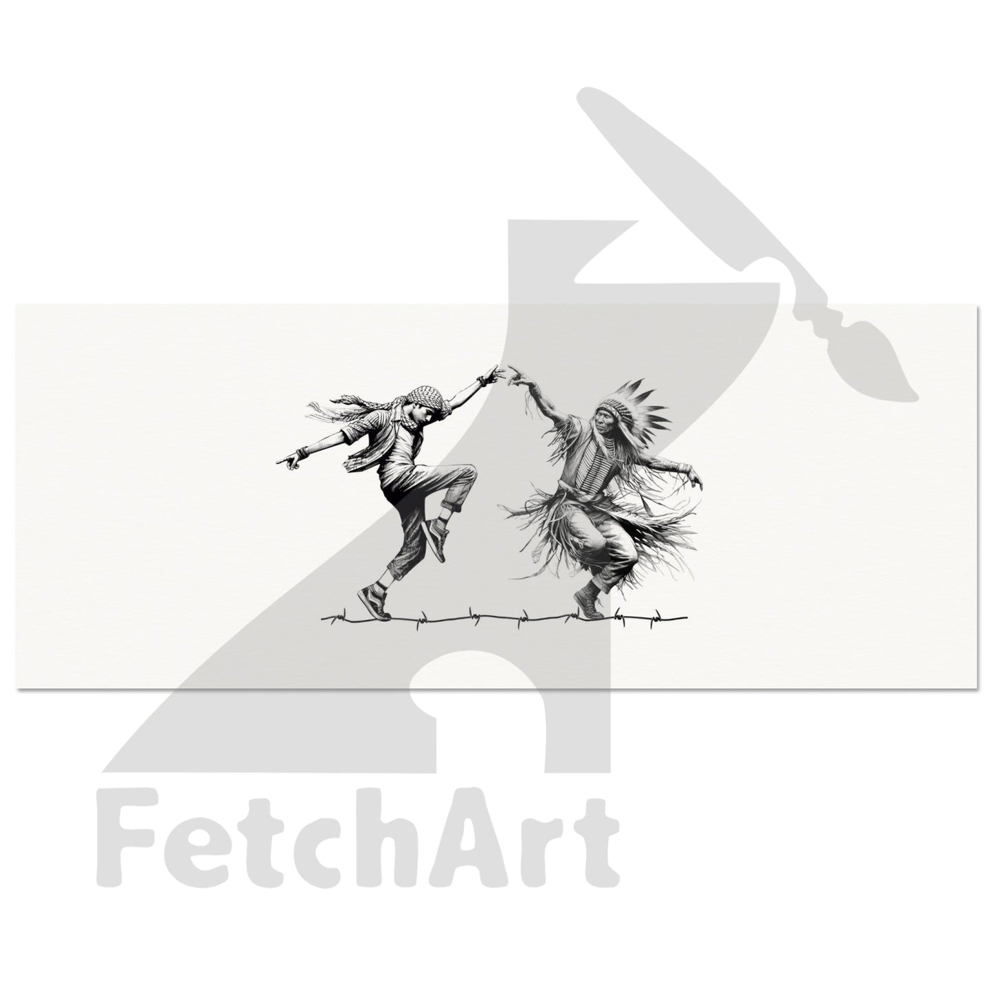 Museum-Quality Matte Paper Poster-Dancing 20X50 Cm / 8X20 Print Material