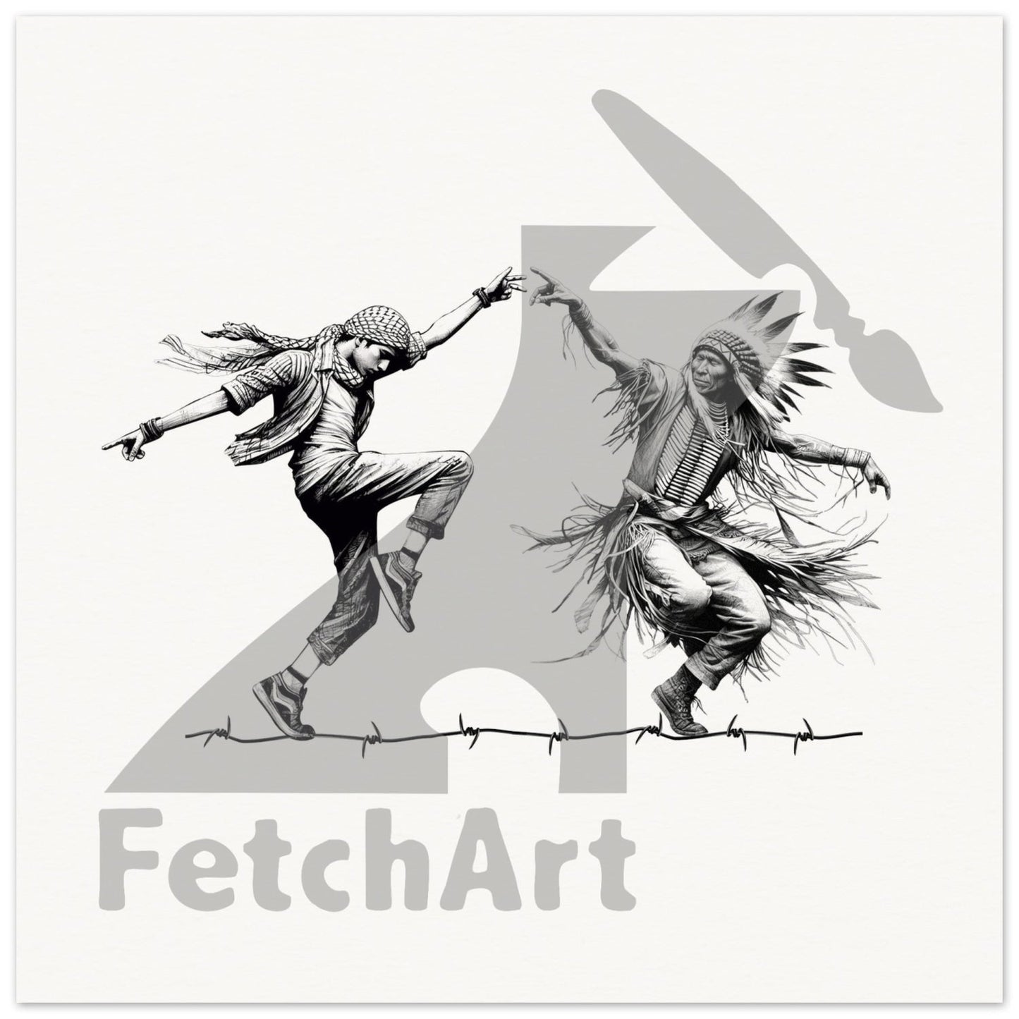 Museum-Quality Matte Paper Poster-Dancing 40X40 Cm / 16X16 Print Material