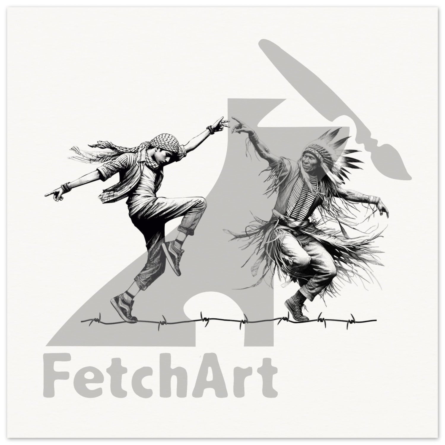 Museum-Quality Matte Paper Poster-Dancing 40X40 Cm / 16X16 Print Material