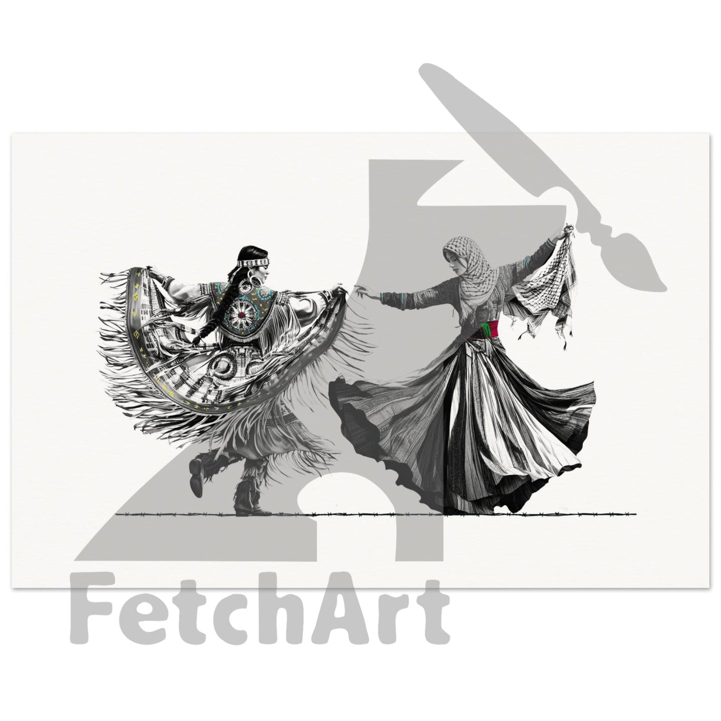 Museum-Quality Matte Paper Poster-Women-Freedom Dance 28X43 Cm / Xl (11X17) Print Material