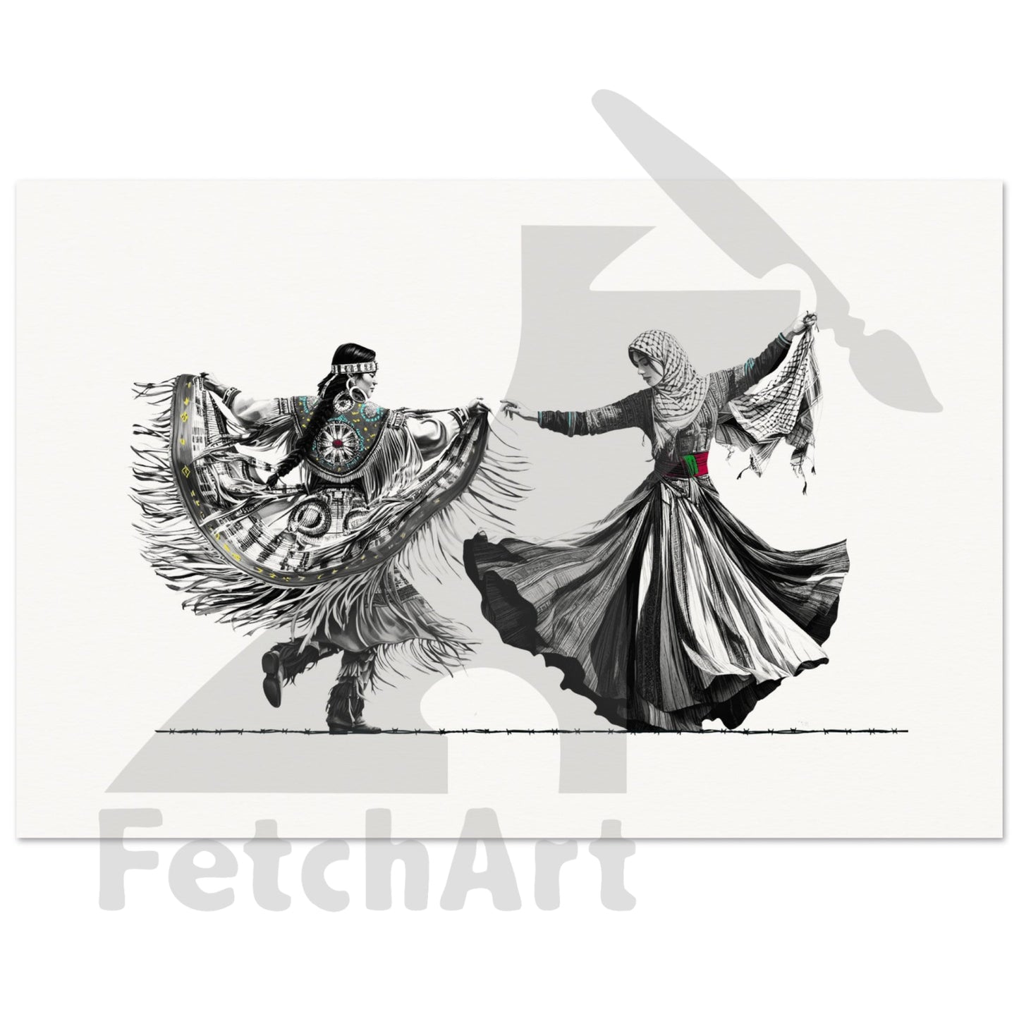 Museum-Quality Matte Paper Poster-Women-Freedom Dance 30X45 Cm / 12X18 Print Material