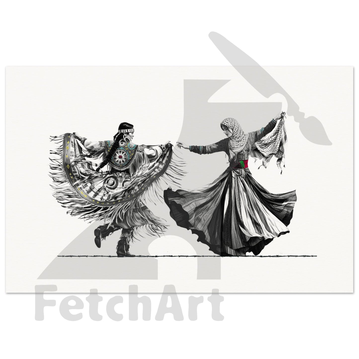 Museum-Quality Matte Paper Poster-Women-Freedom Dance 28X43 Cm / Xl (11X17) Print Material