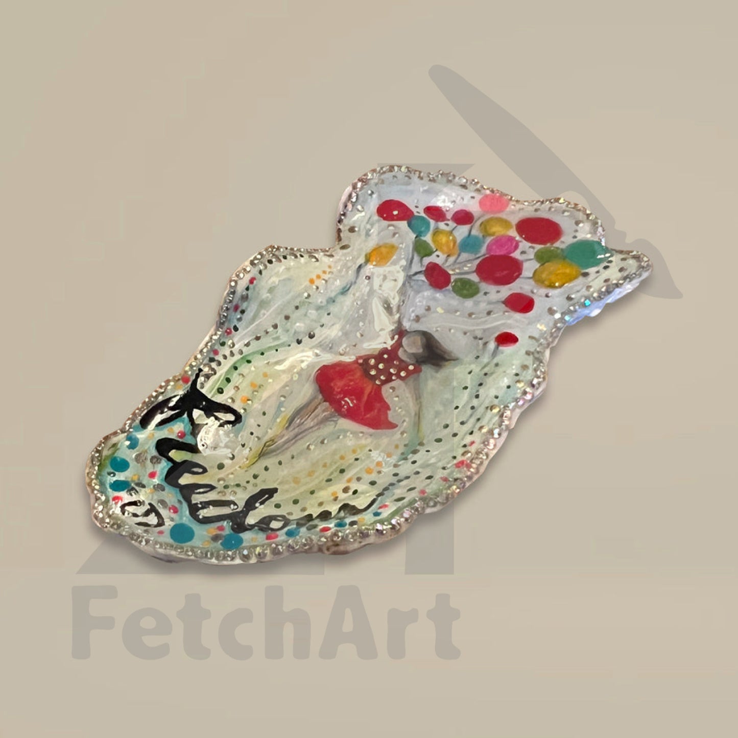 Northern Pacific collection hand painted seashell art (Single Piece) Bathroom Décor