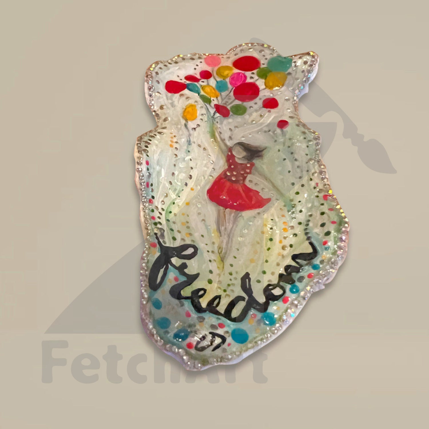 Northern Pacific collection hand painted seashell art (Single Piece) Bathroom Décor