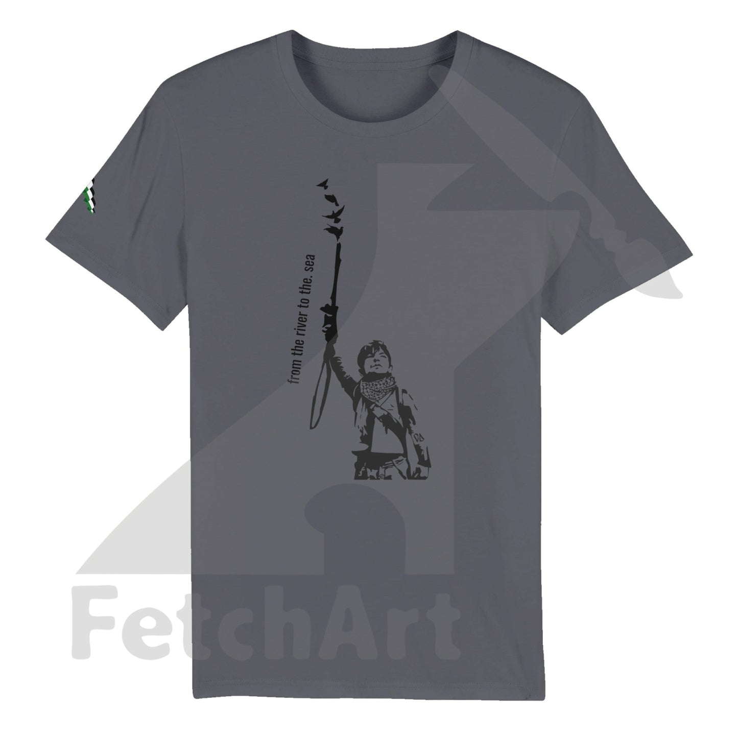 Organic Unisex Crewneck T-shirt-Peace it - Fetch Art