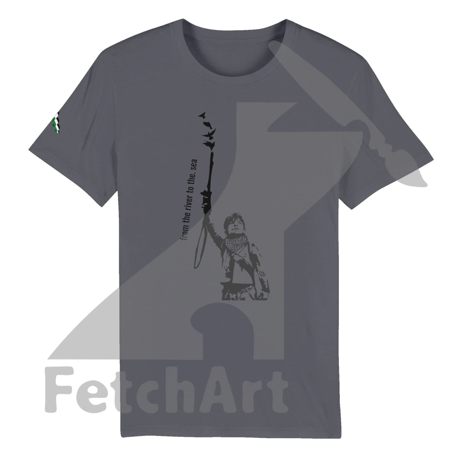 Organic Unisex Crewneck T-shirt-Peace it - Fetch Art