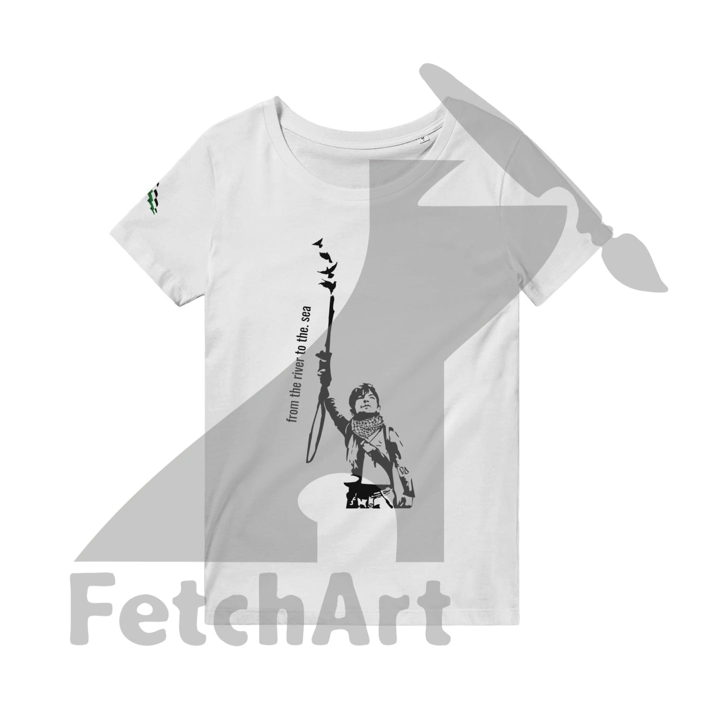 Organic Unisex Crewneck T-shirt-Peace it - Fetch Art