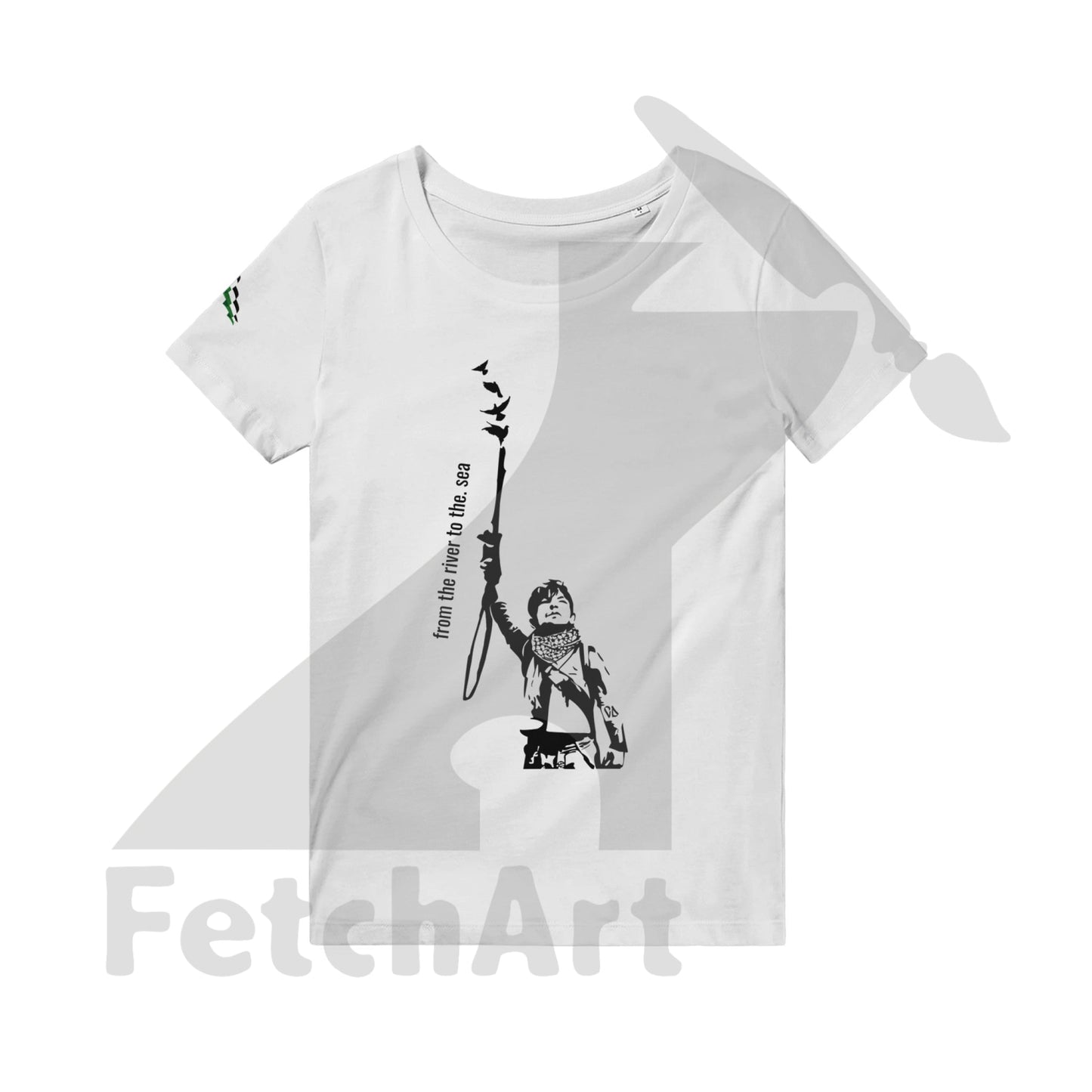 Organic Unisex Crewneck T-shirt-Peace it - Fetch Art