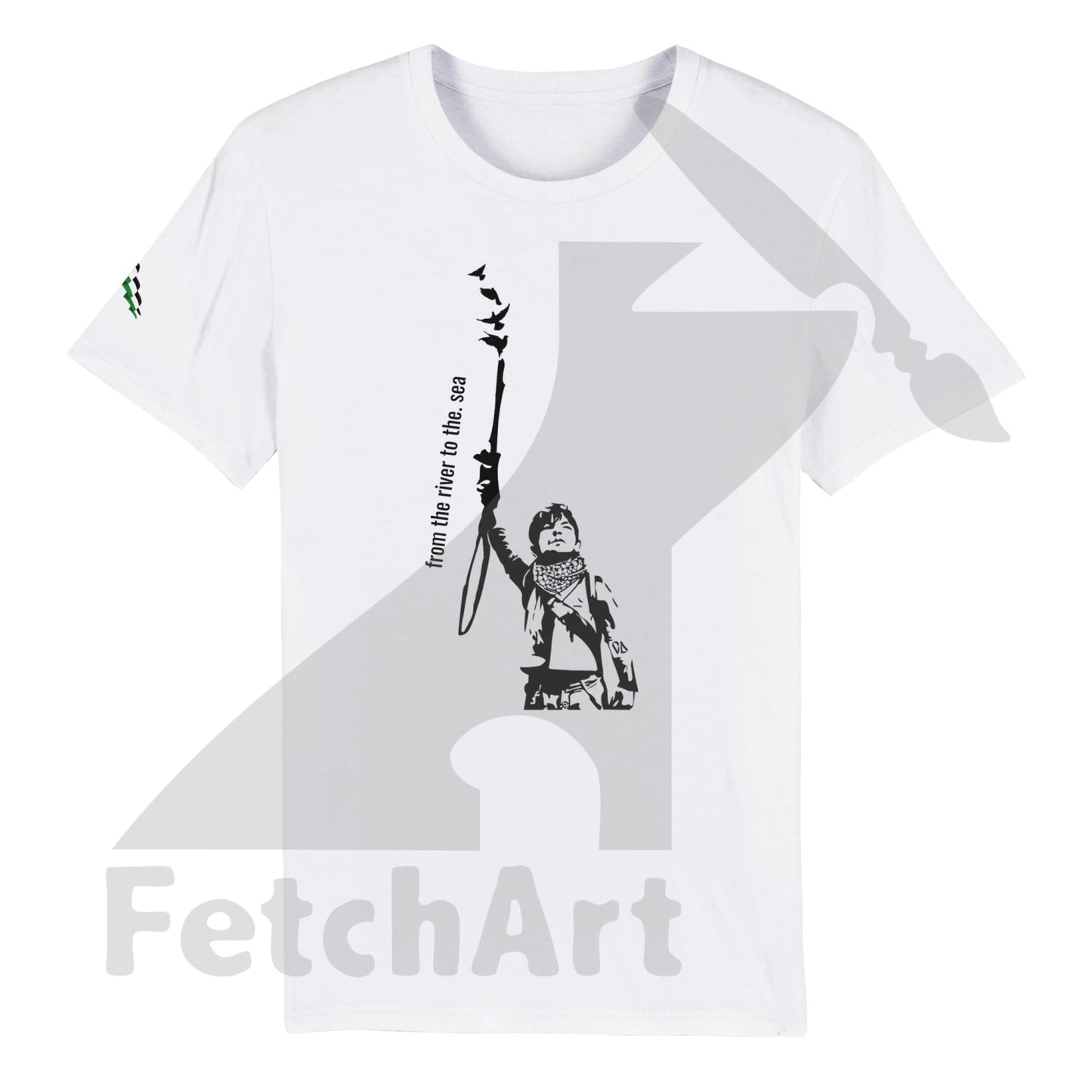 Organic Unisex Crewneck T-shirt-Peace it - Fetch Art