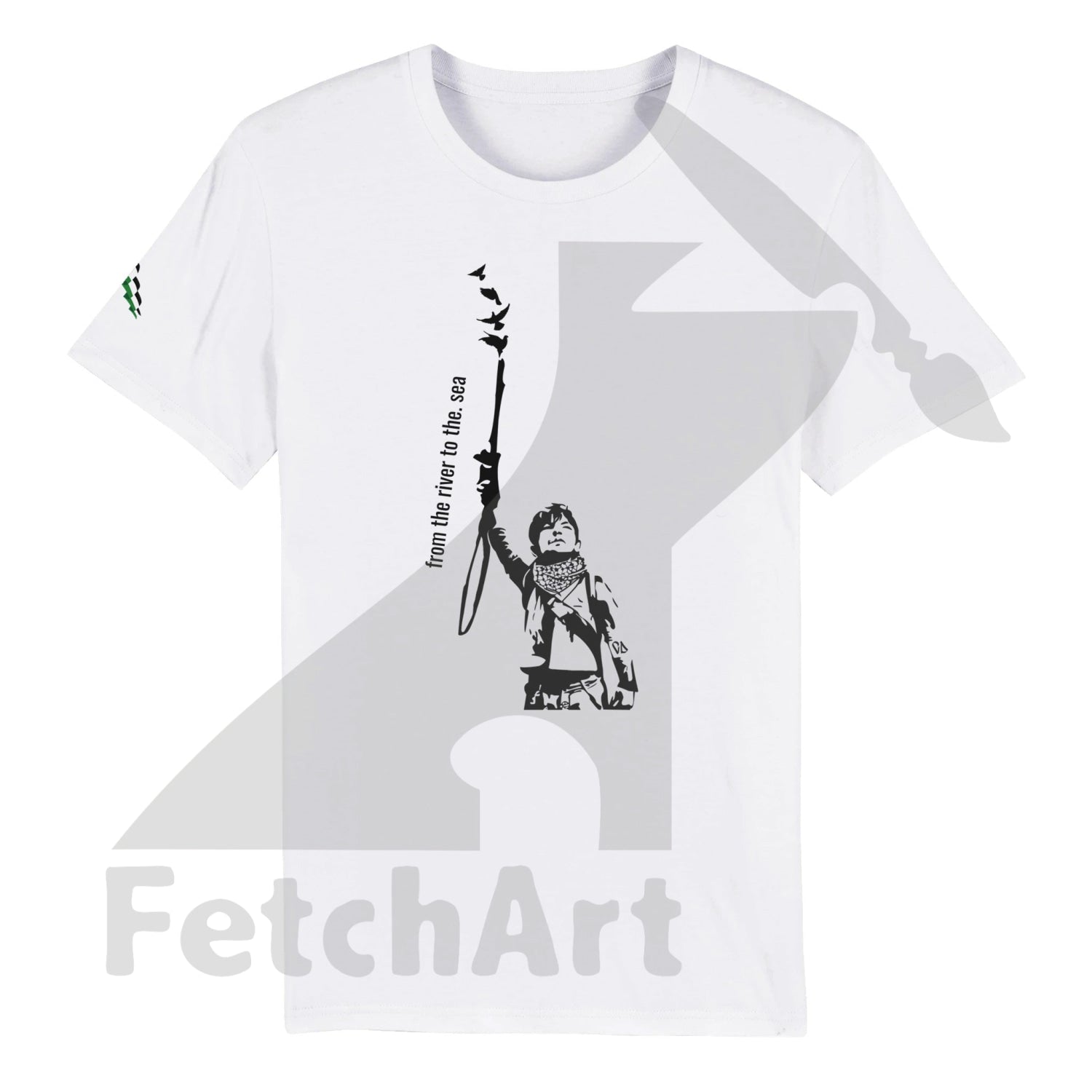 Organic Unisex Crewneck T-shirt-Peace it - Fetch Art