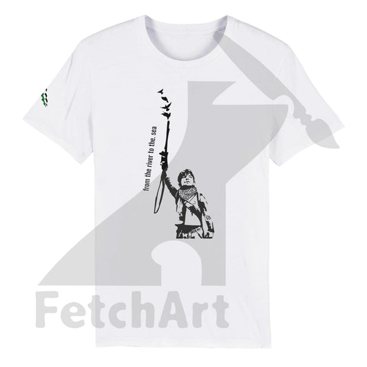 Organic Unisex Crewneck T-shirt-Peace it - Fetch Art