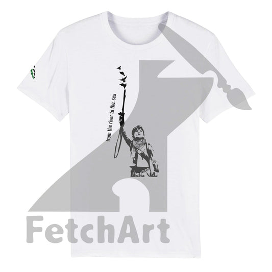 Organic Unisex Crewneck T-shirt-Peace it - Fetch Art