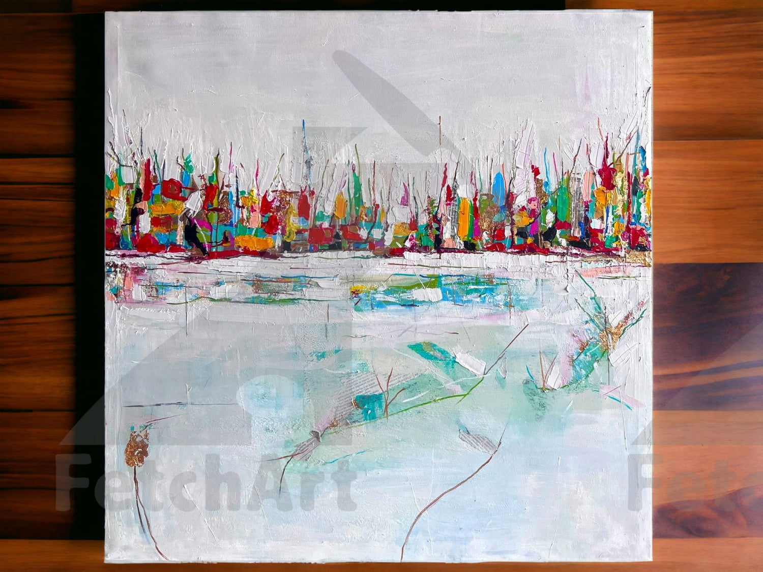 Original abstract painting deals on canvas