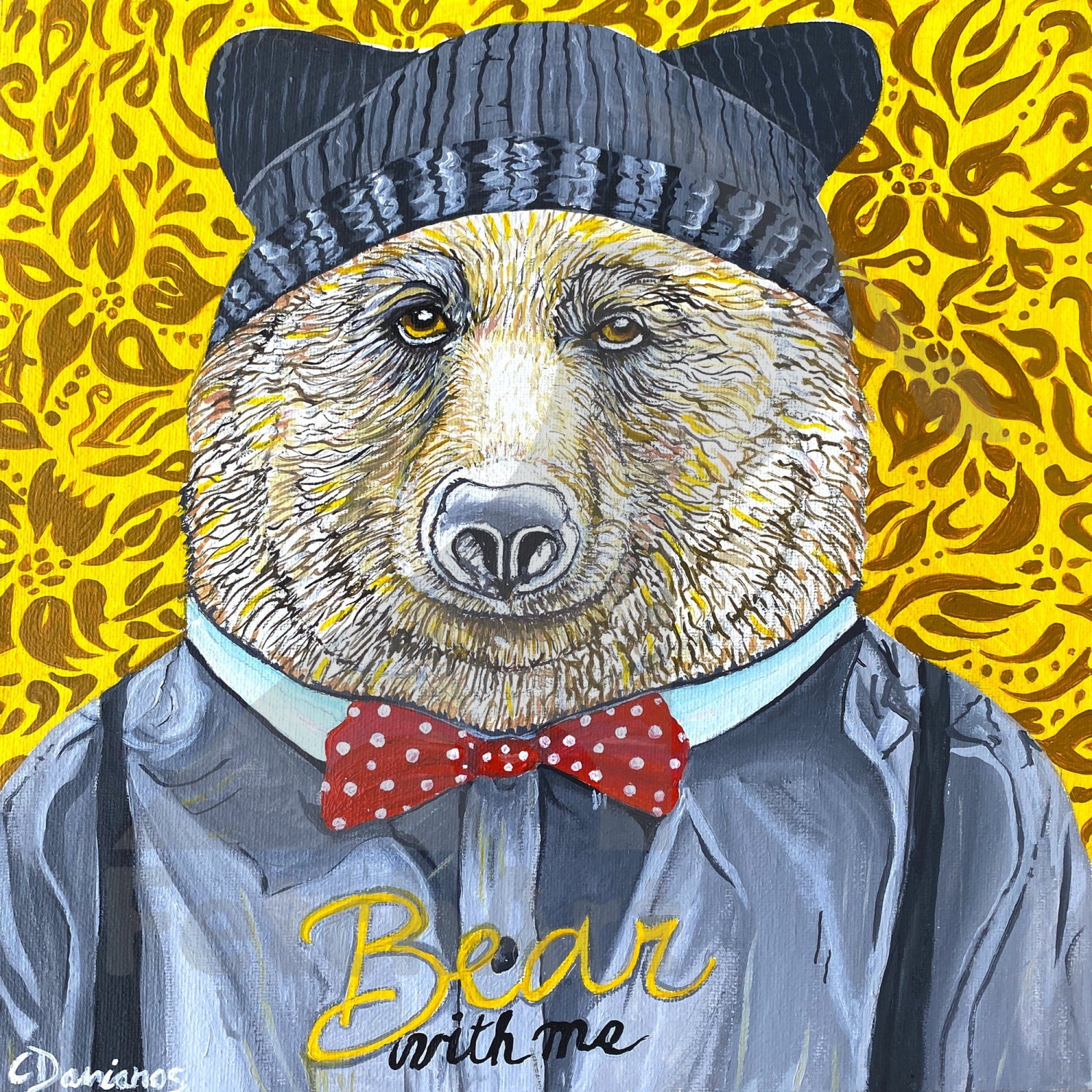 Bear Portrait Painting