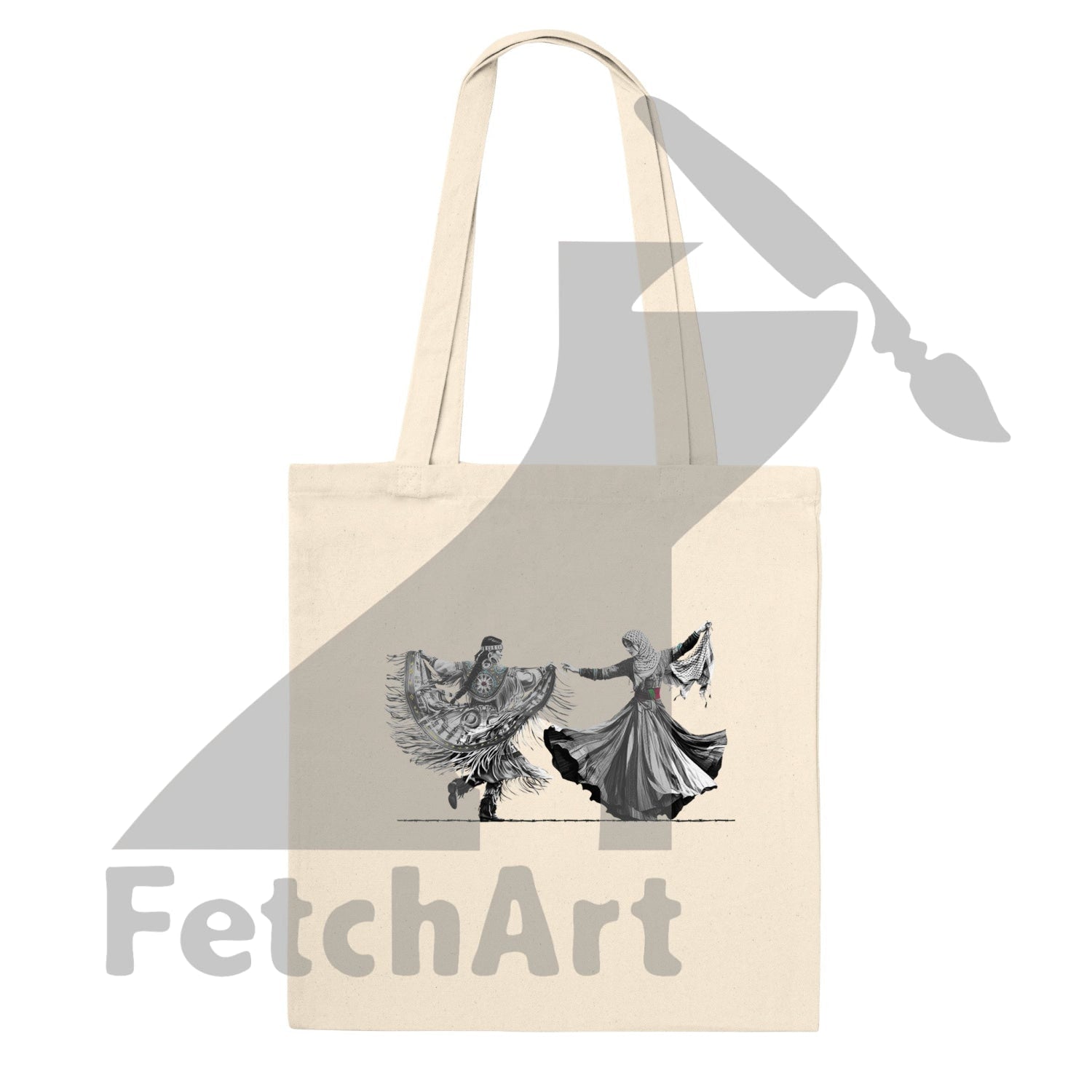 Premium Tote Bag-Freedom Dance - Fetch Art