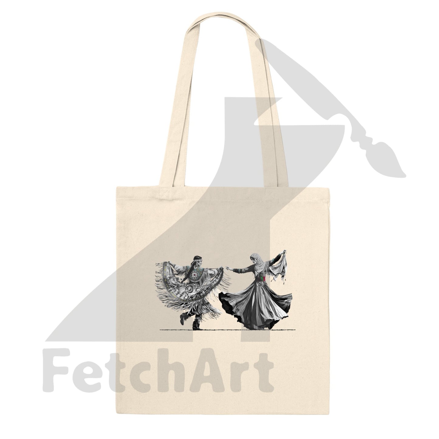 Premium Tote Bag-Freedom Dance - Fetch Art