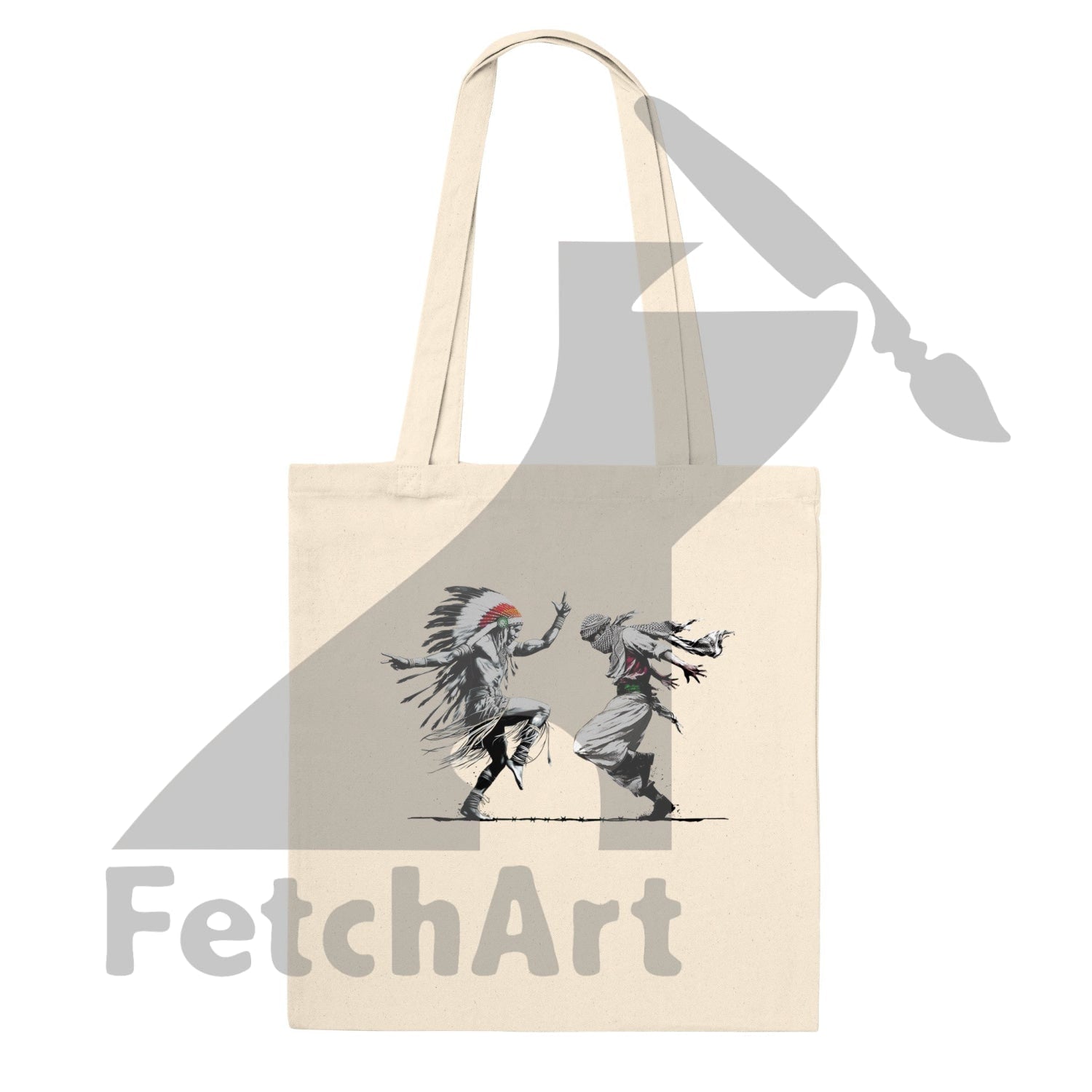 Premium Tote Bag-Freedom Dance - Fetch Art