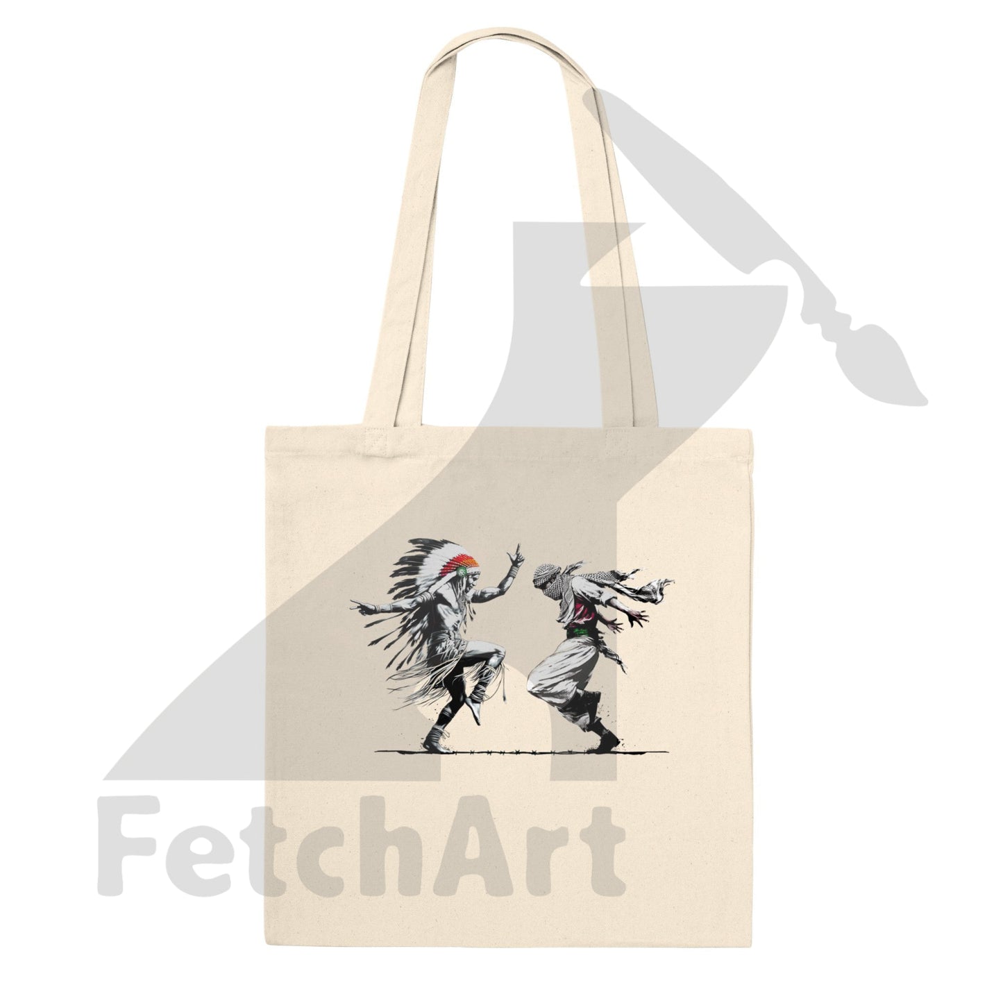 Premium Tote Bag-Freedom Dance - Fetch Art