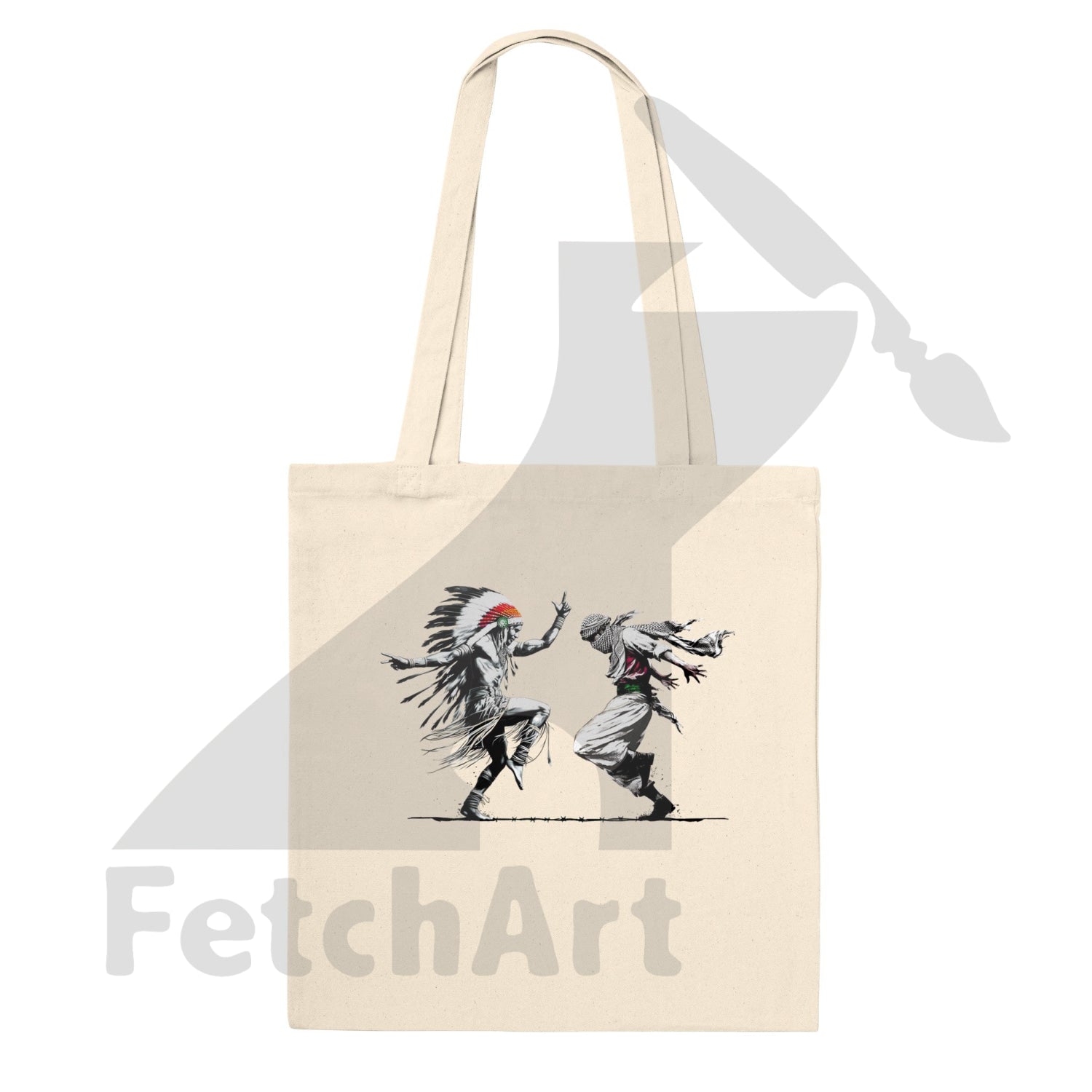 Premium Tote Bag-Freedom Dance - Fetch Art