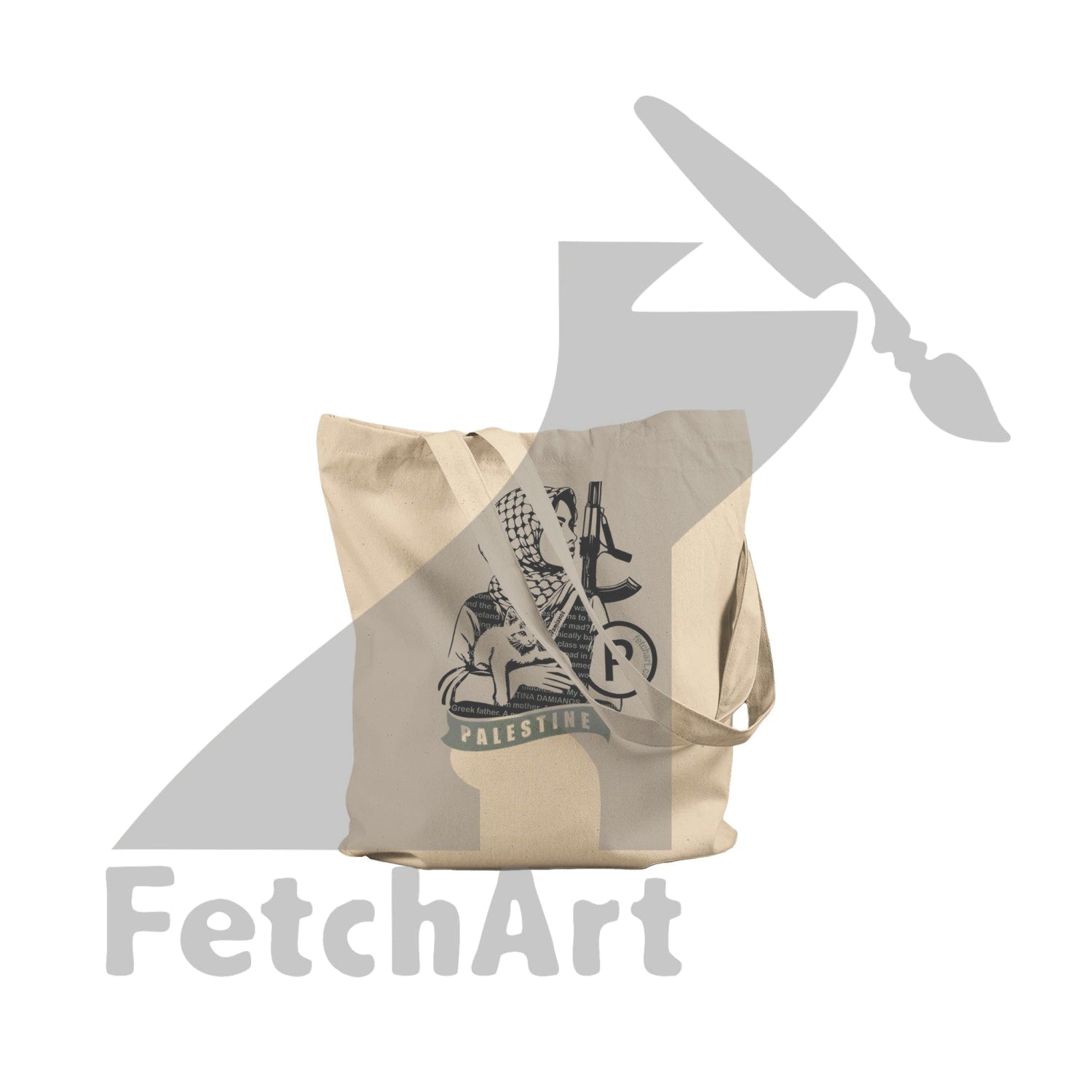 Premium Tote Bag-Lioness - Fetch Art