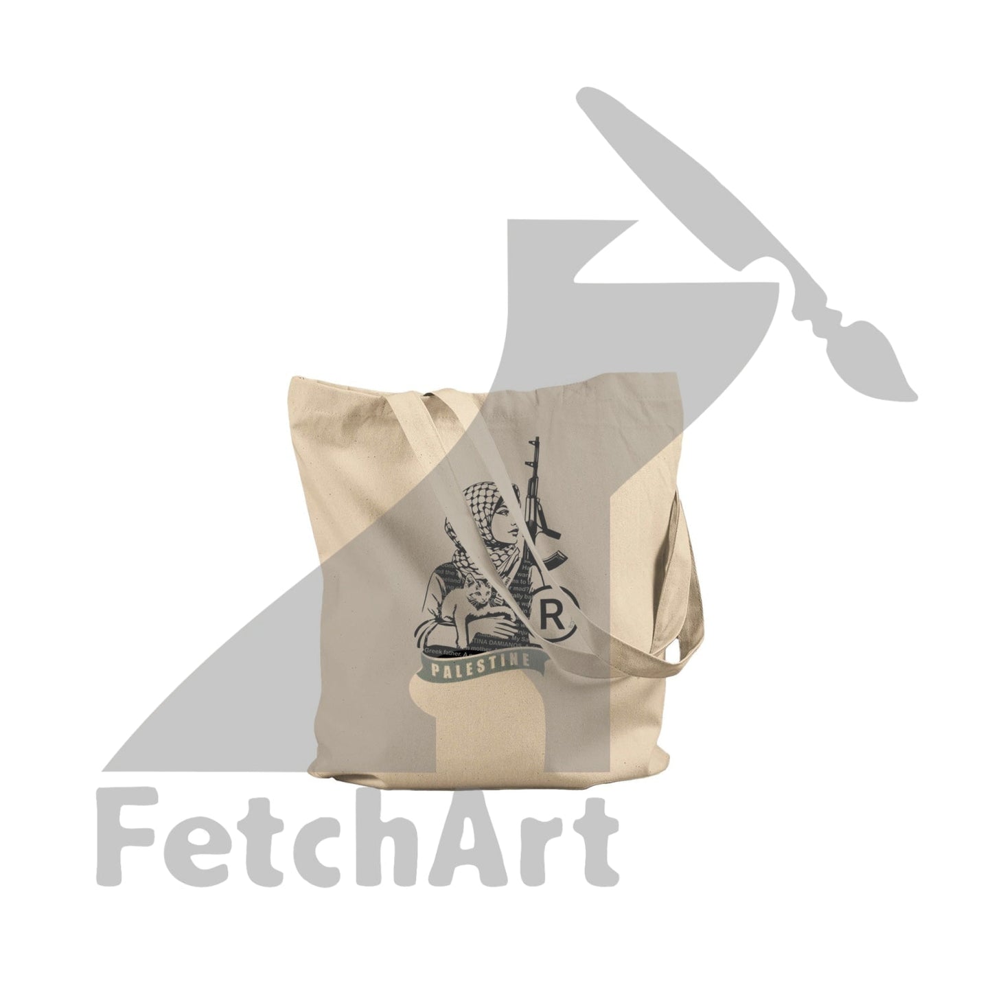 Premium Tote Bag-Lioness - Fetch Art