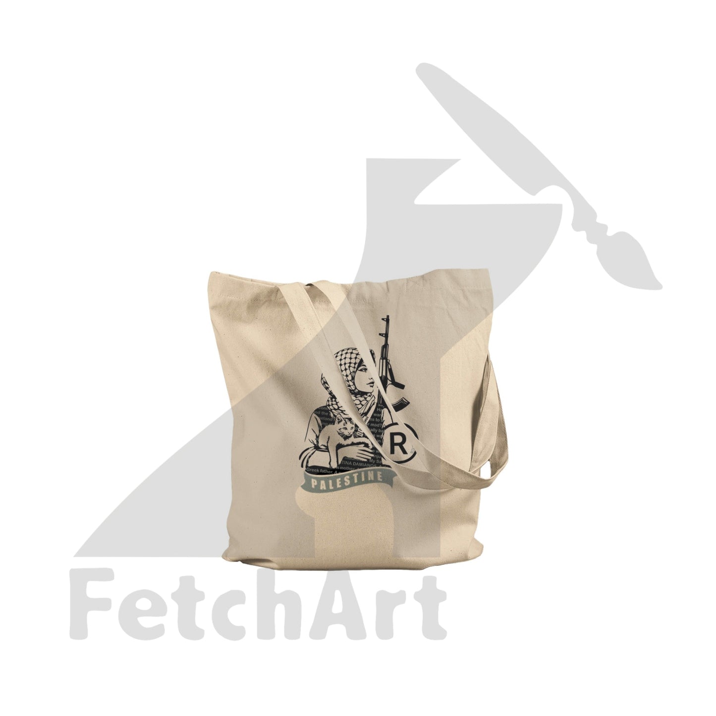 Premium Tote Bag-Lioness - Fetch Art
