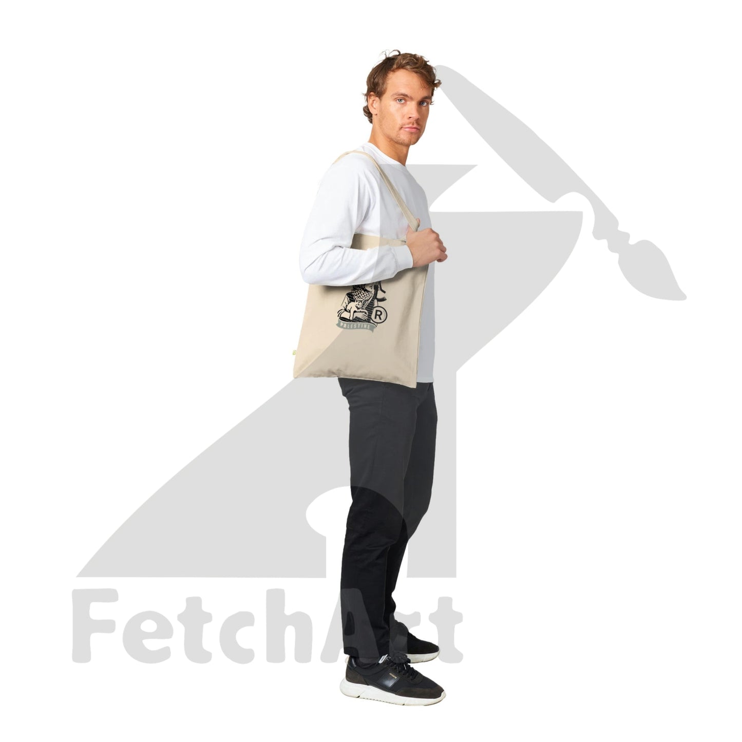 Premium Tote Bag-Lioness - Fetch Art