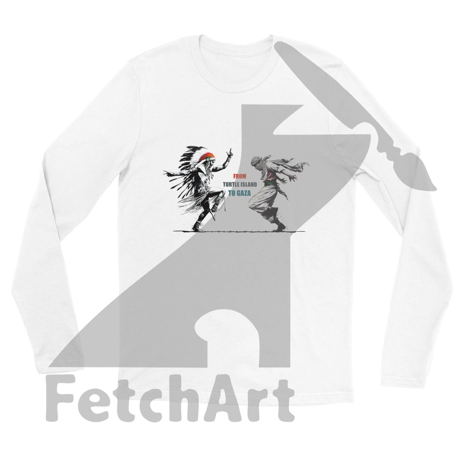 Premium Unisex Longsleeve Freedom Dance T-shirt - Fetch Art
