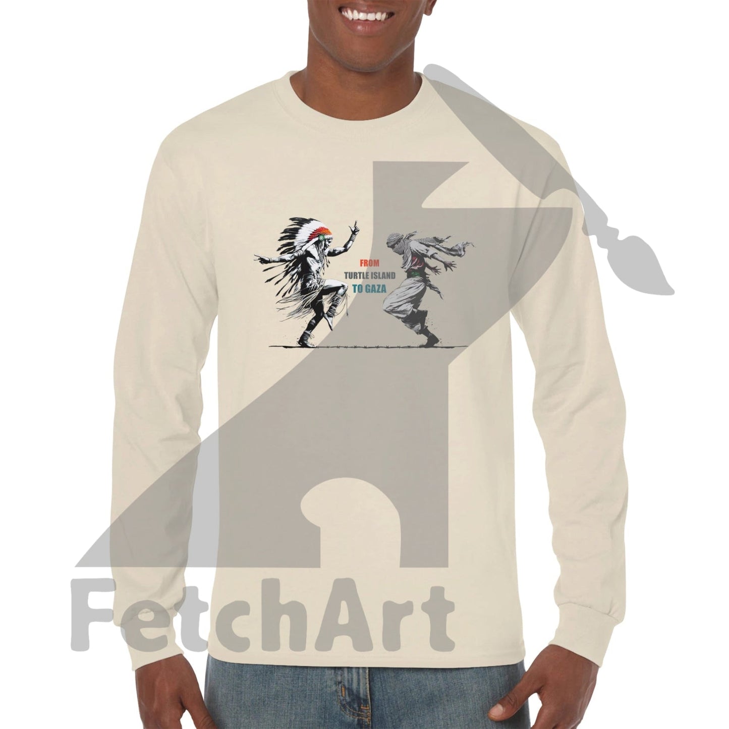 Premium Unisex Longsleeve Freedom Dance T-shirt - Fetch Art