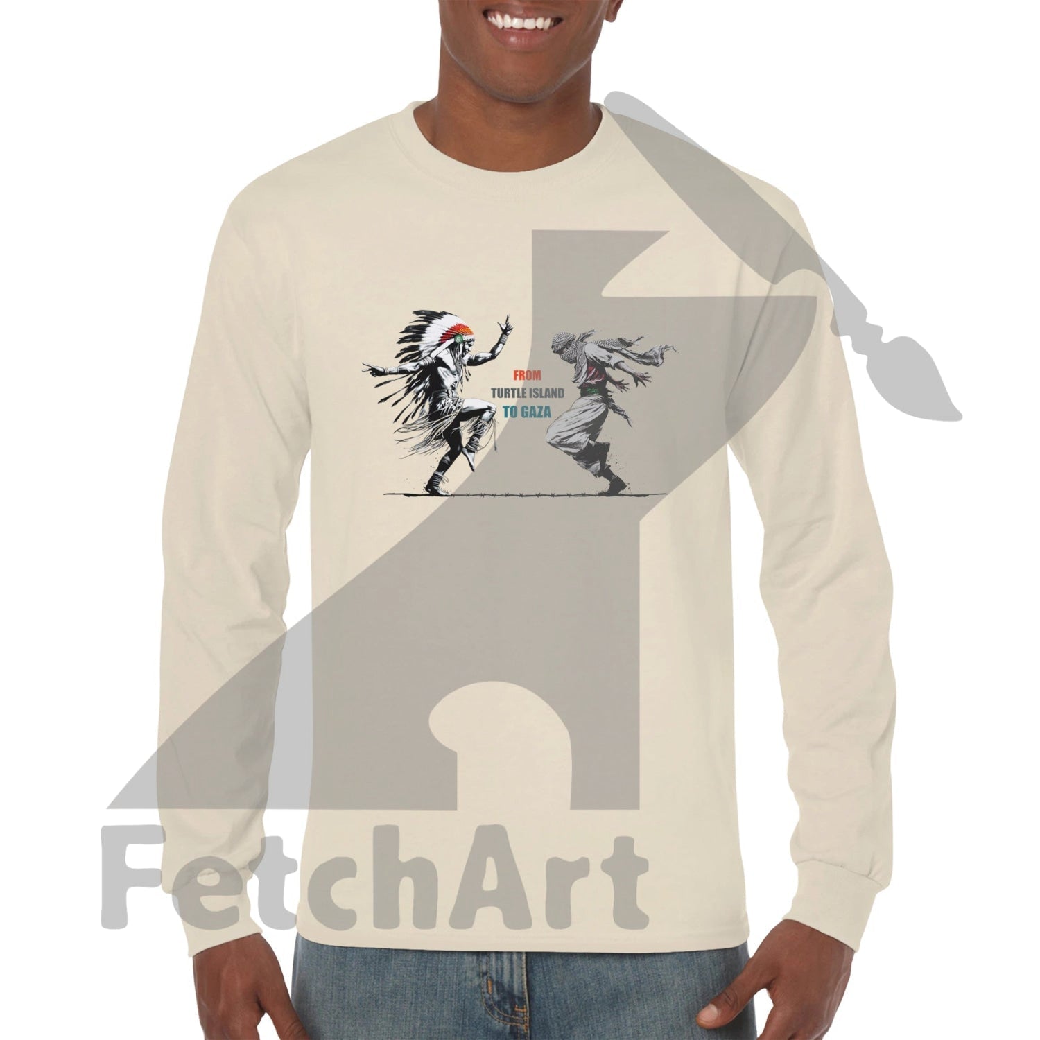 Premium Unisex Longsleeve Freedom Dance T-shirt - Fetch Art
