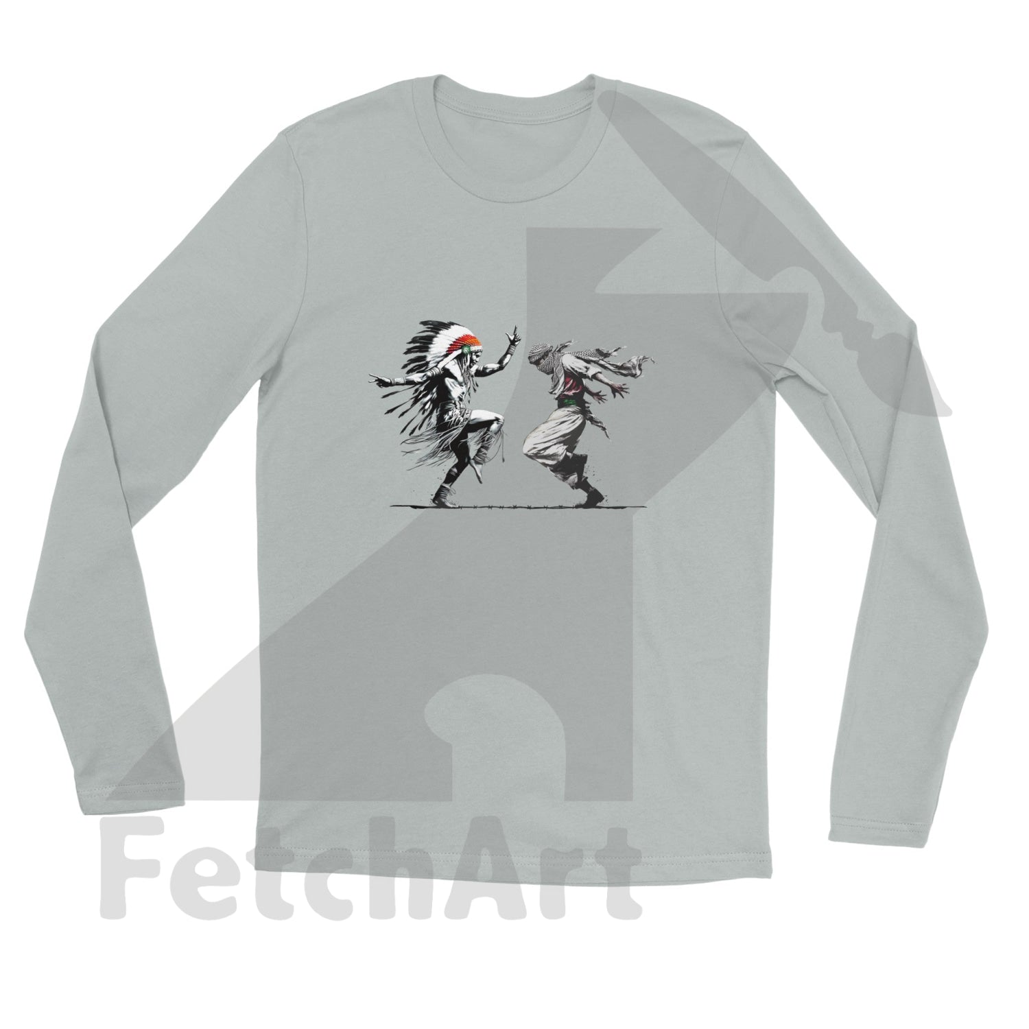 Premium Unisex Longsleeve Freedom Dance T-shirt - Fetch Art