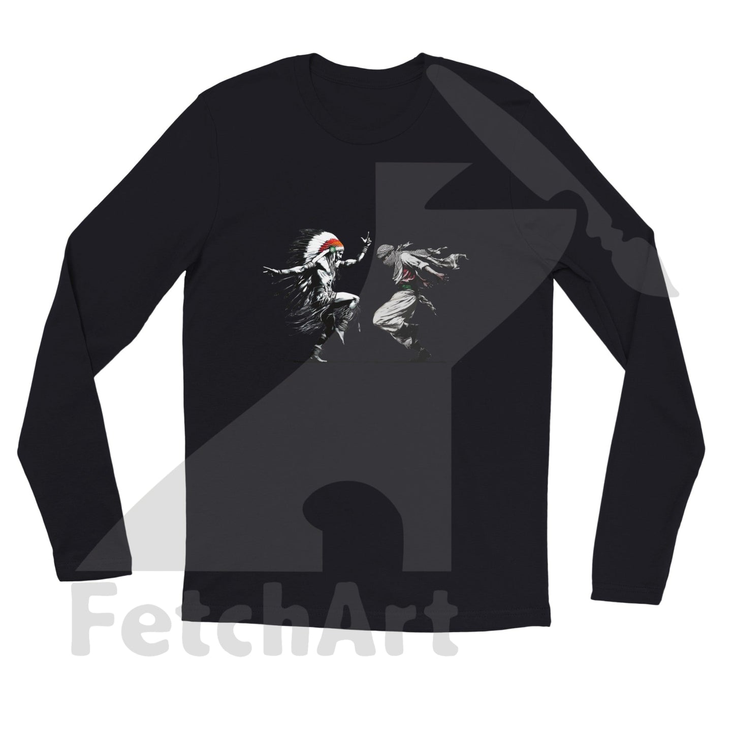 Premium Unisex Longsleeve Freedom Dance T-shirt - Fetch Art